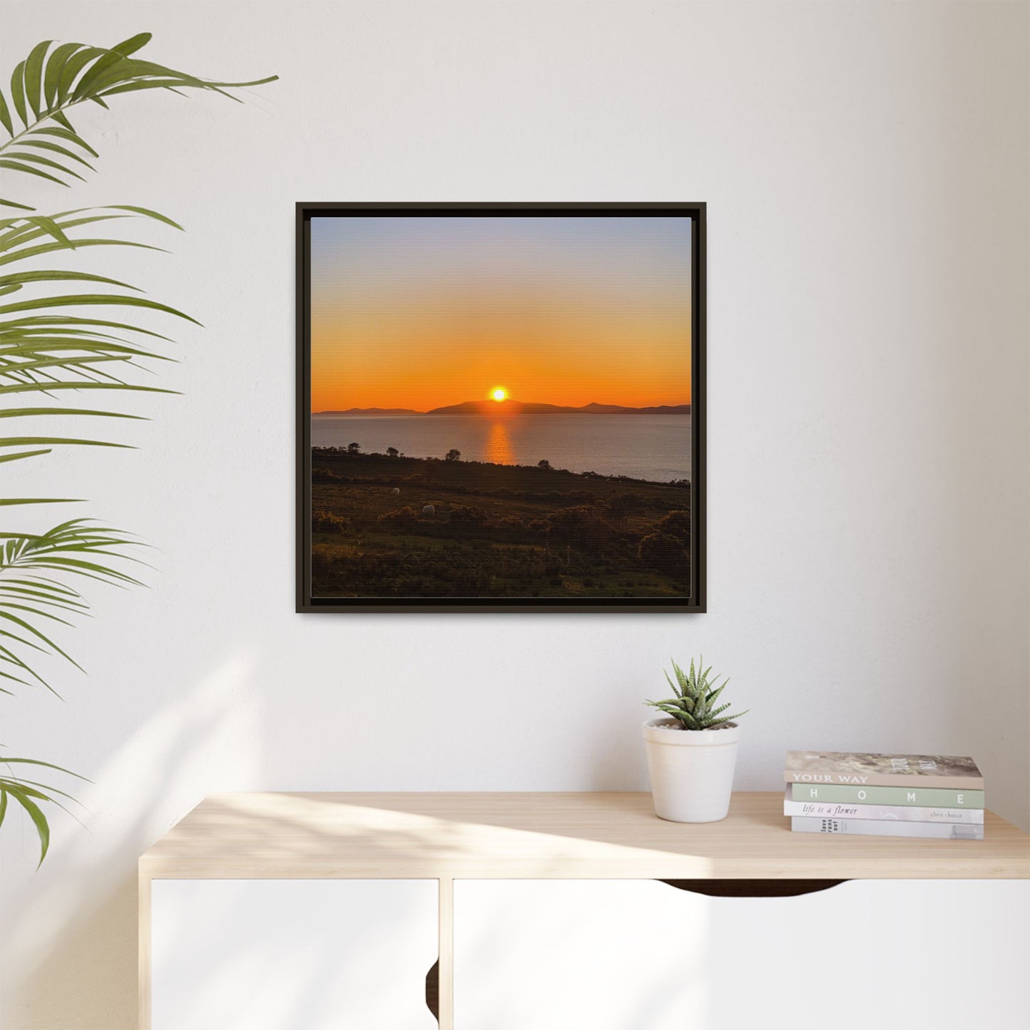 Sunset Ring Of Kerry Matte Canvas, Framed (Multi-color)