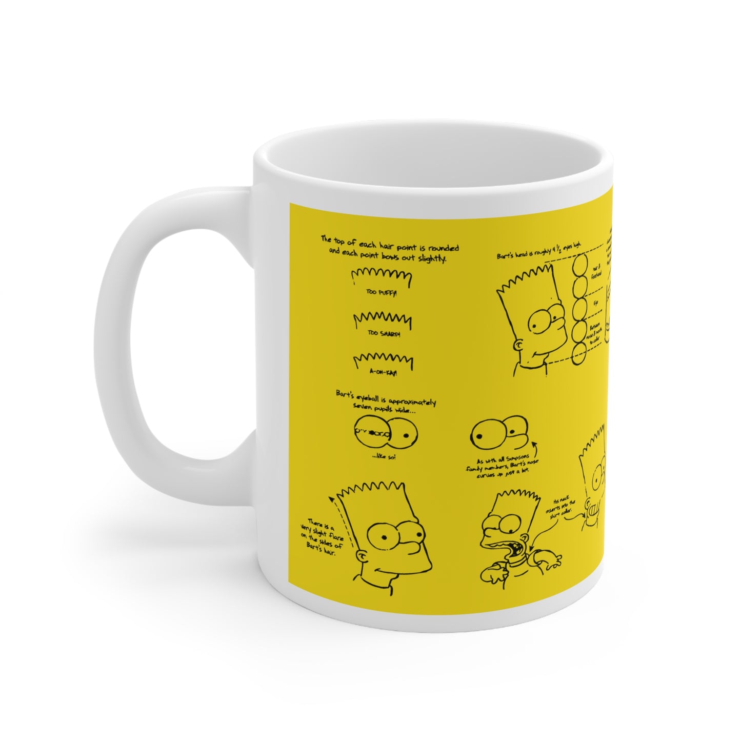Funny Bart Ceramic Coffee Mug - 11oz & 15oz