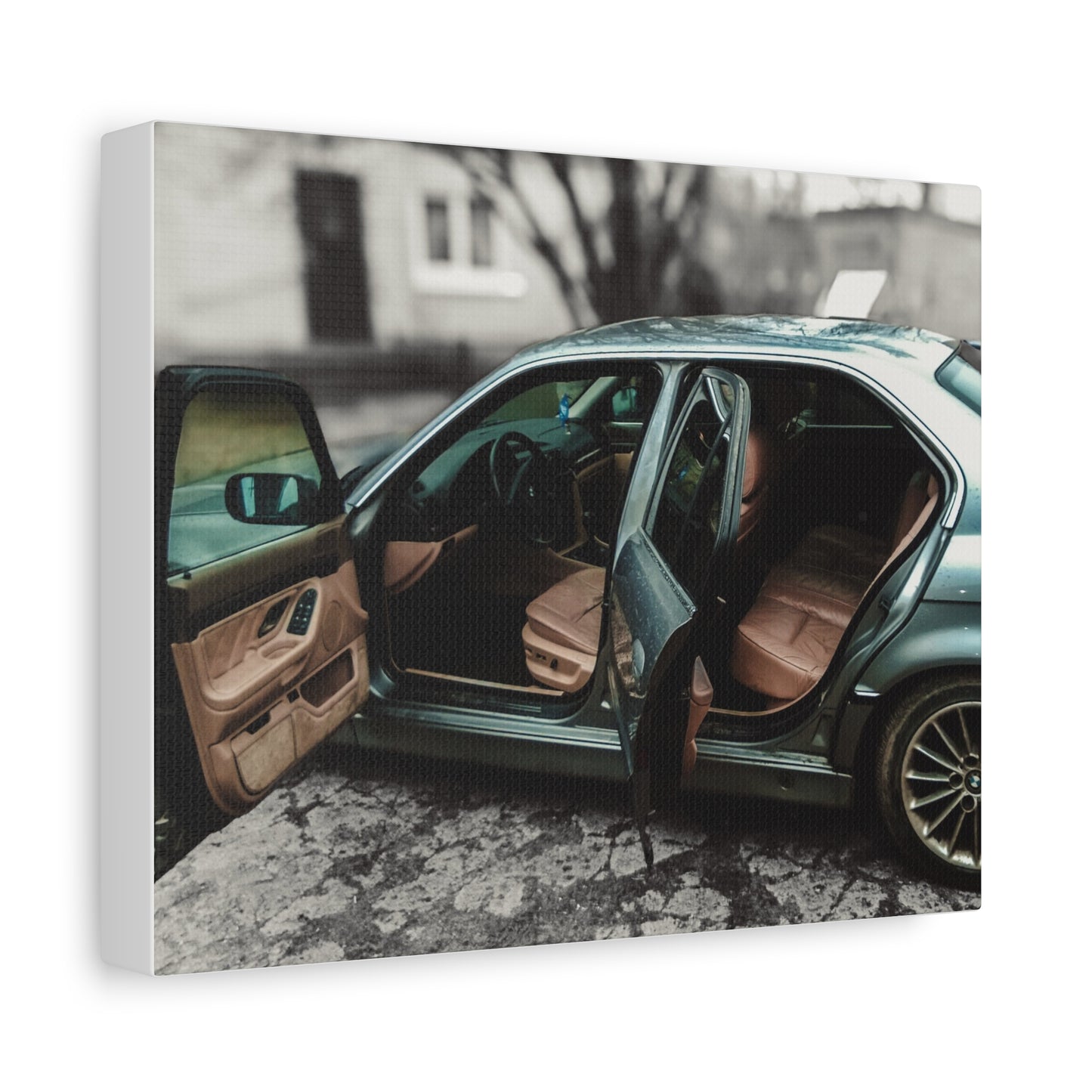 BMW 7 Matte Canvas, Stretched, 1.25"