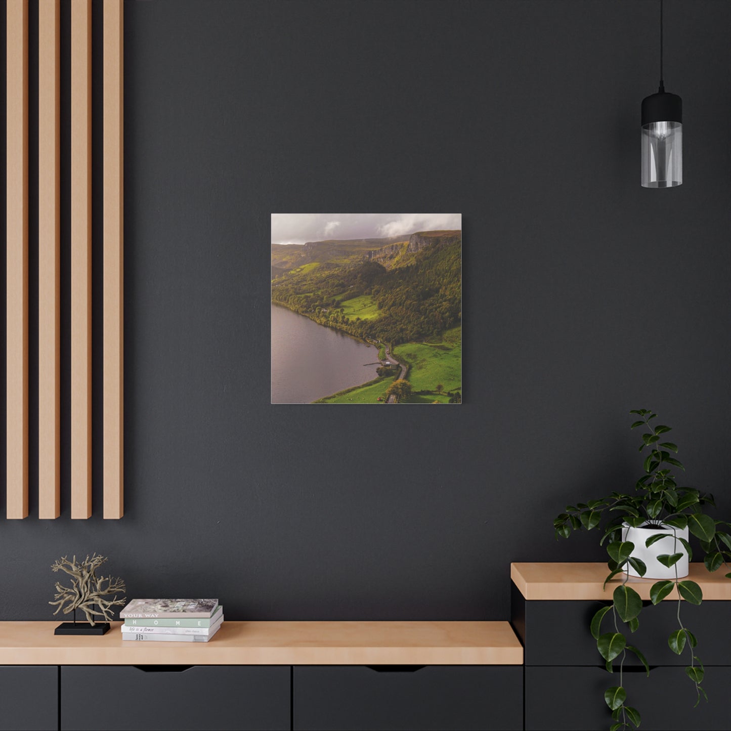 Sruth in Aghadh an Aird or The devil's Chimney Matte Canvas, Stretched, 1.25"