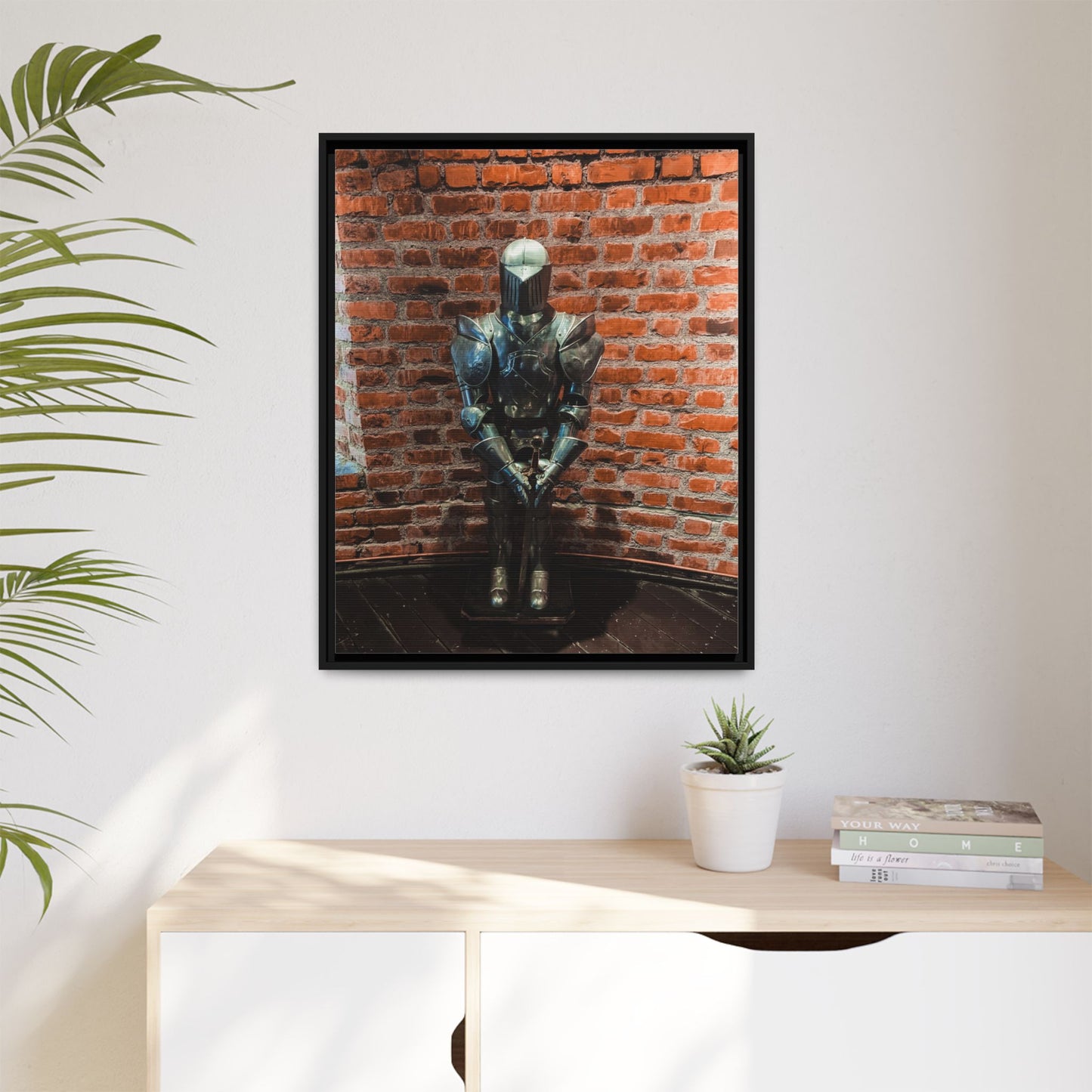 Steel Armour Medieval Age Lithuania Matte Canvas, Framed (Multi-color)