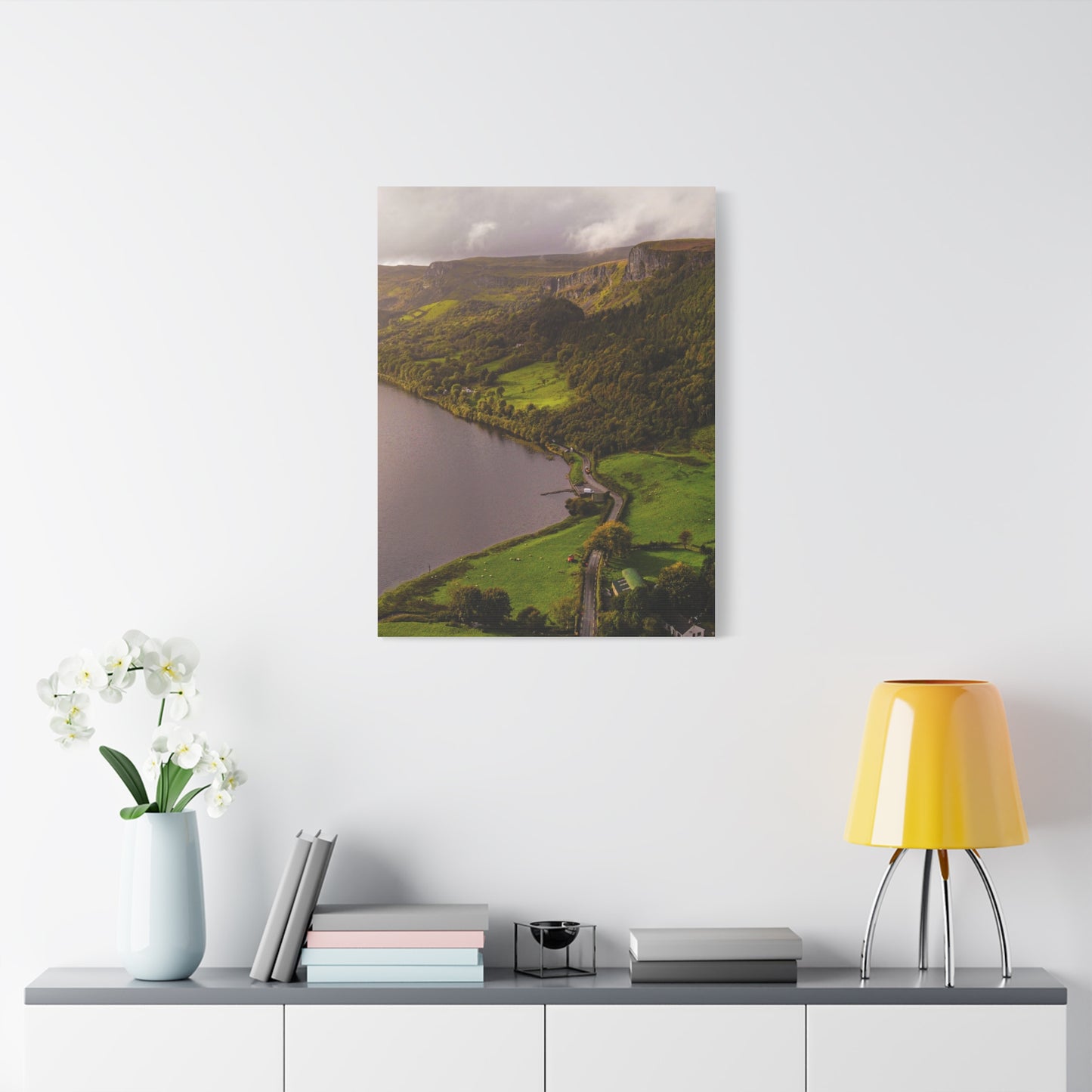 Sruth in Aghadh an Aird or The devil's Chimney Matte Canvas, Stretched, 1.25"