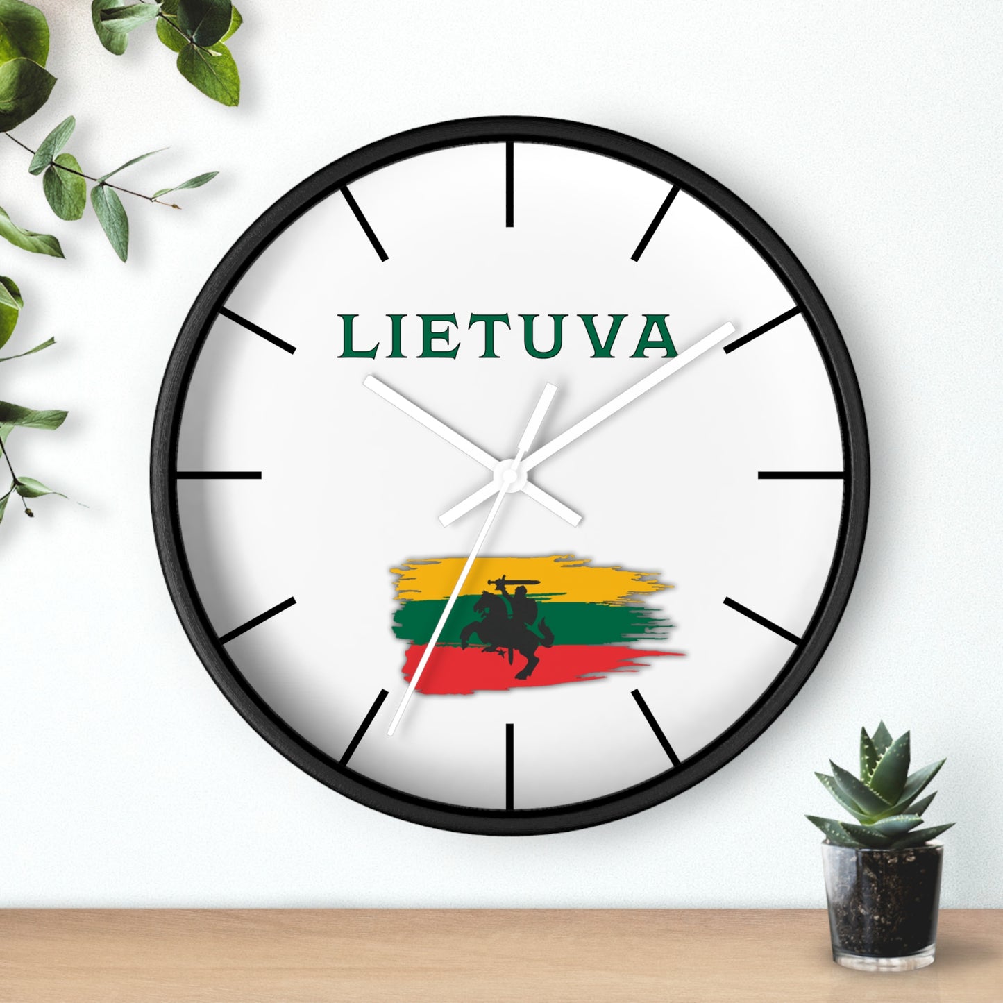 Lietuva Wall Clock - Stylish Home Decor for Lithuania Pride