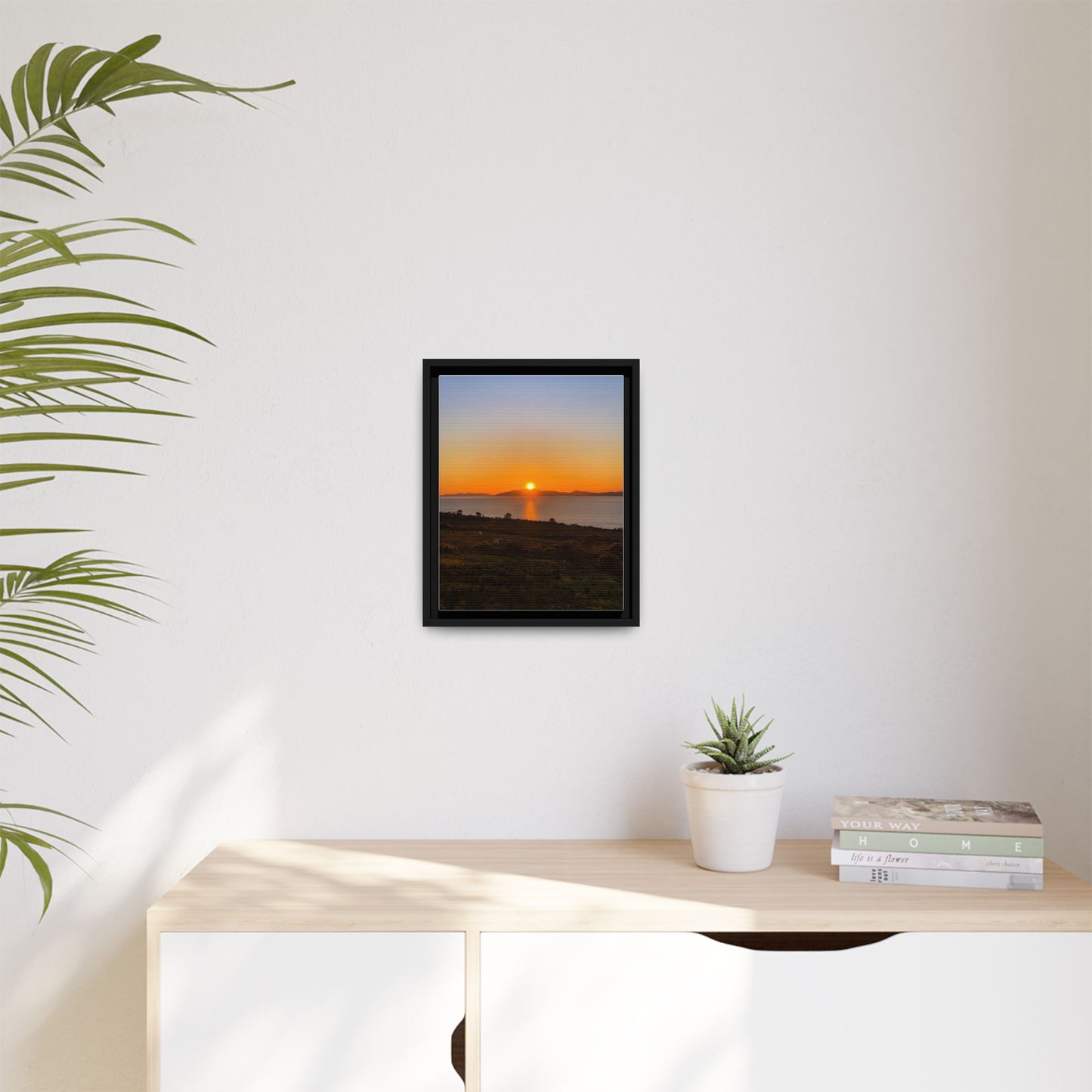 Sunset Ring Of Kerry Matte Canvas, Framed (Multi-color)