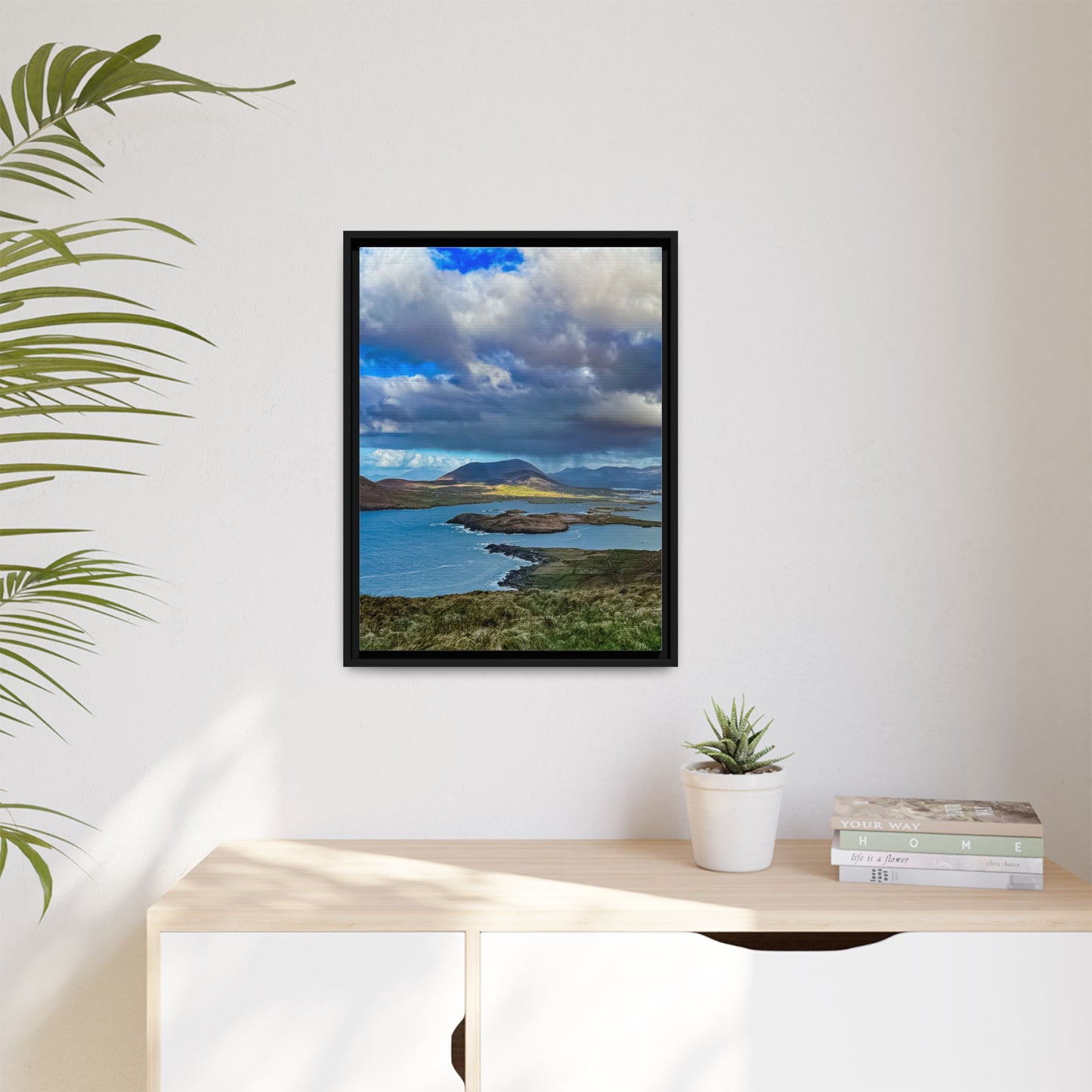 Unknown Mountain Matte Canvas, Framed (Multi-color)