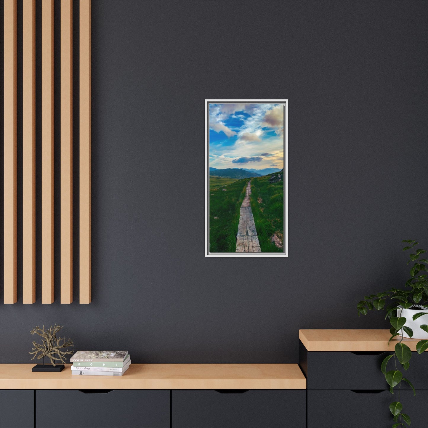 Torc Mountain Trail Matte Canvas, Framed (Multi-color)