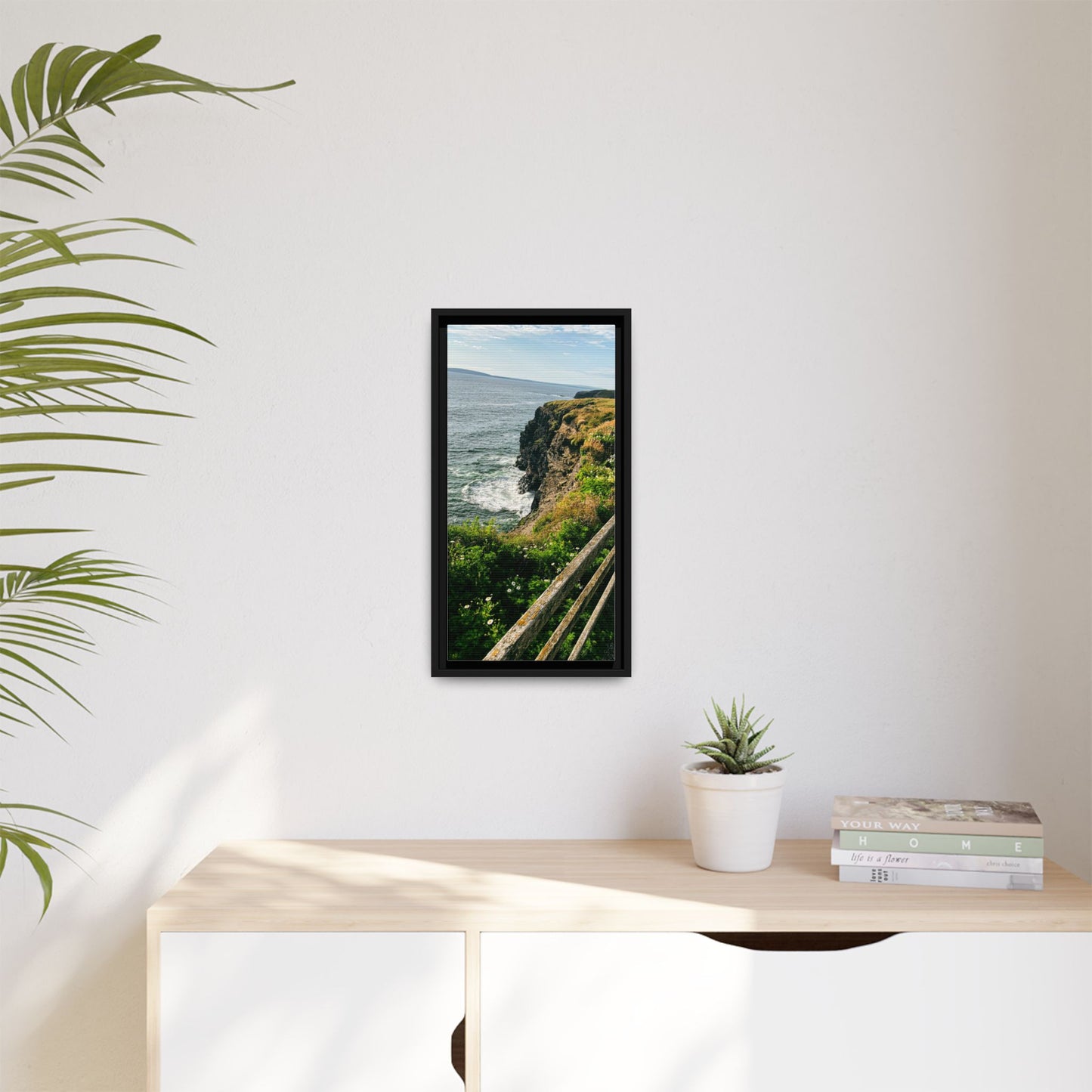 Ballybunion Cliff Walk Matte Canvas, Framed (Multi-color)