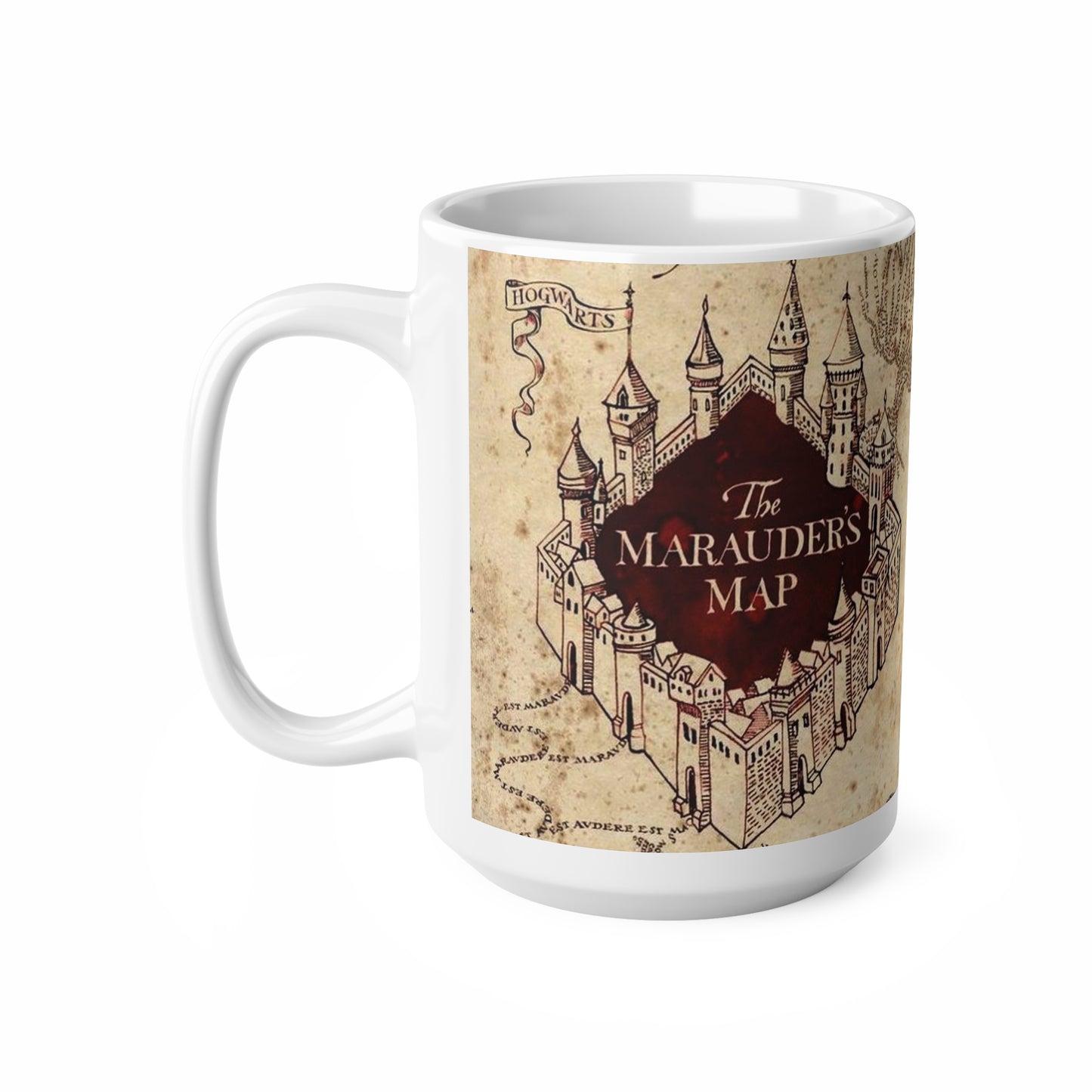 The Marauder's Map Ceramic Coffee Cups - Harry Potter Themed Mugs, 11oz & 15oz