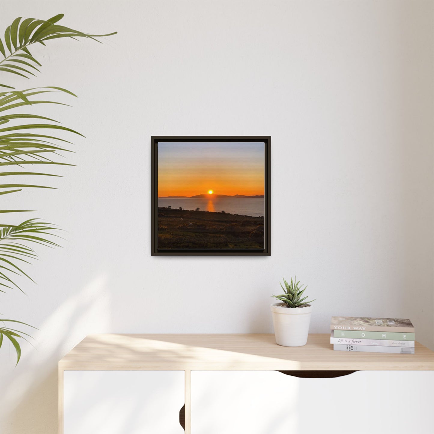 Sunset Ring Of Kerry Matte Canvas, Framed (Multi-color)