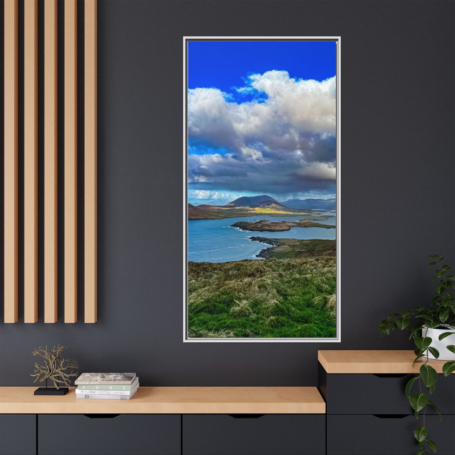 Unknown Mountain Matte Canvas, Framed (Multi-color)