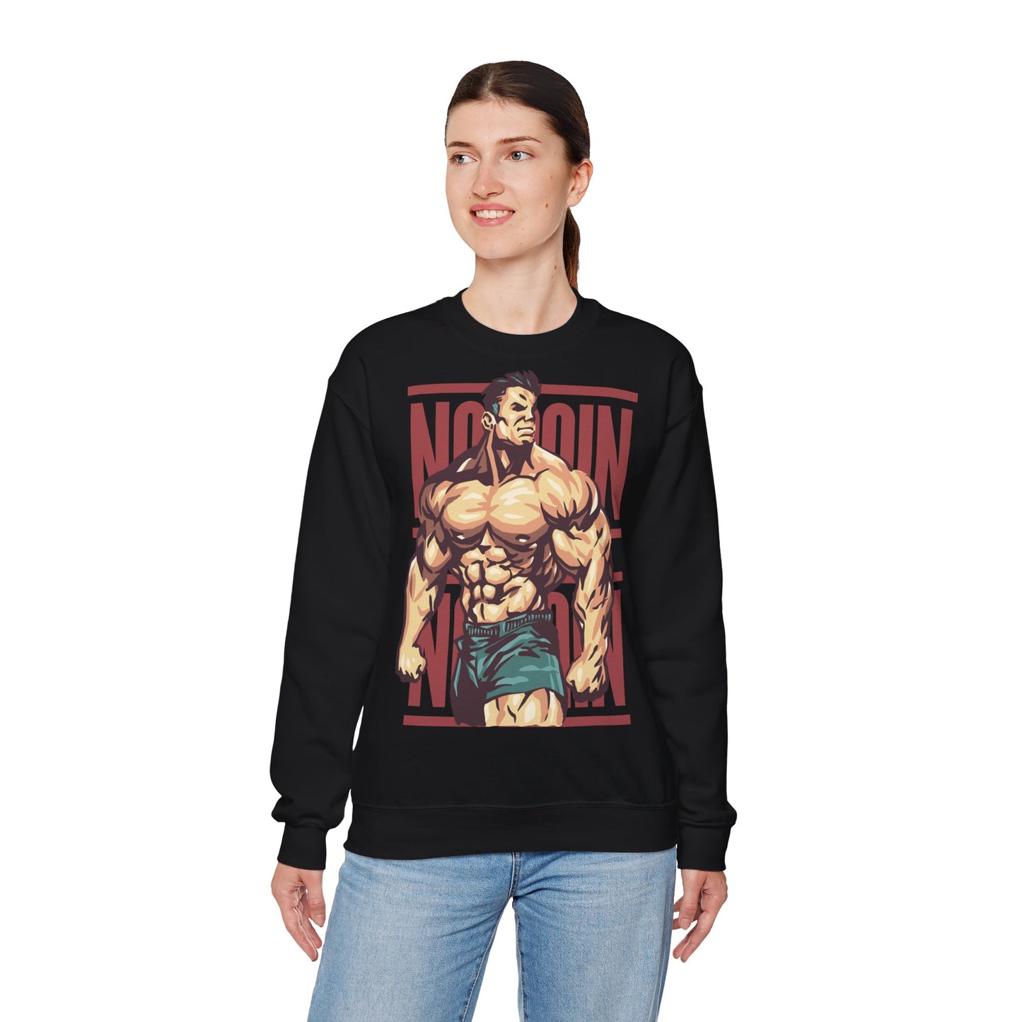 Muscle Power Unisex Heavy Blend™ Crewneck Sweatshirt - Bold Graphic Design