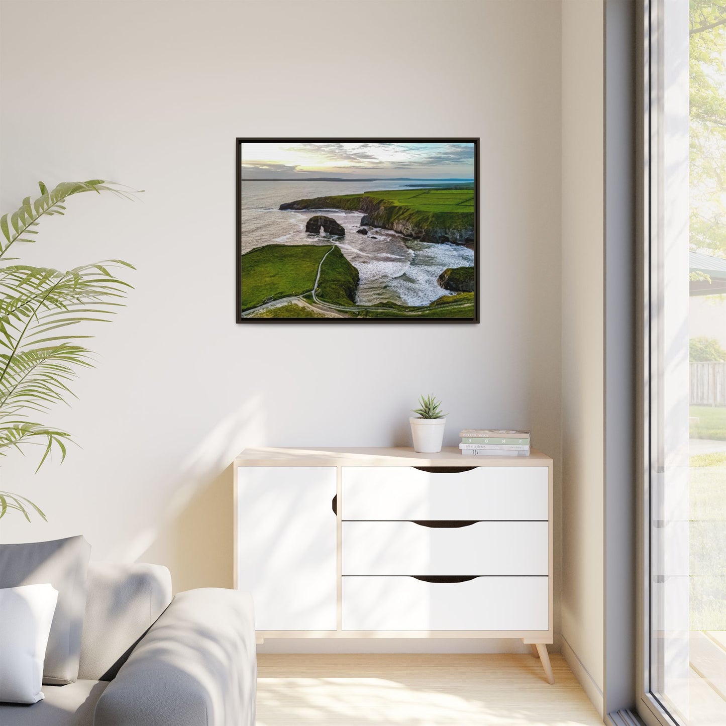 Virgin Rock Matte Canvas, Framed (Multi-color)