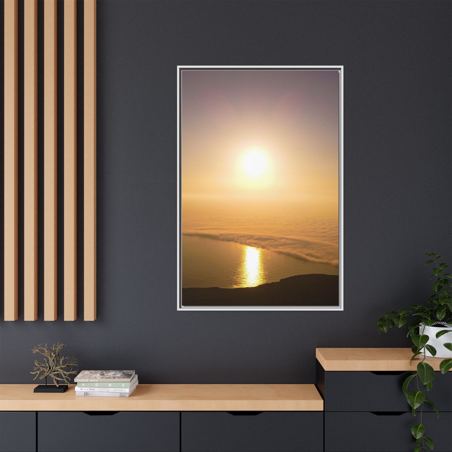 Sunset on Mount Brandon Matte Canvas, Framed (Multi-color)