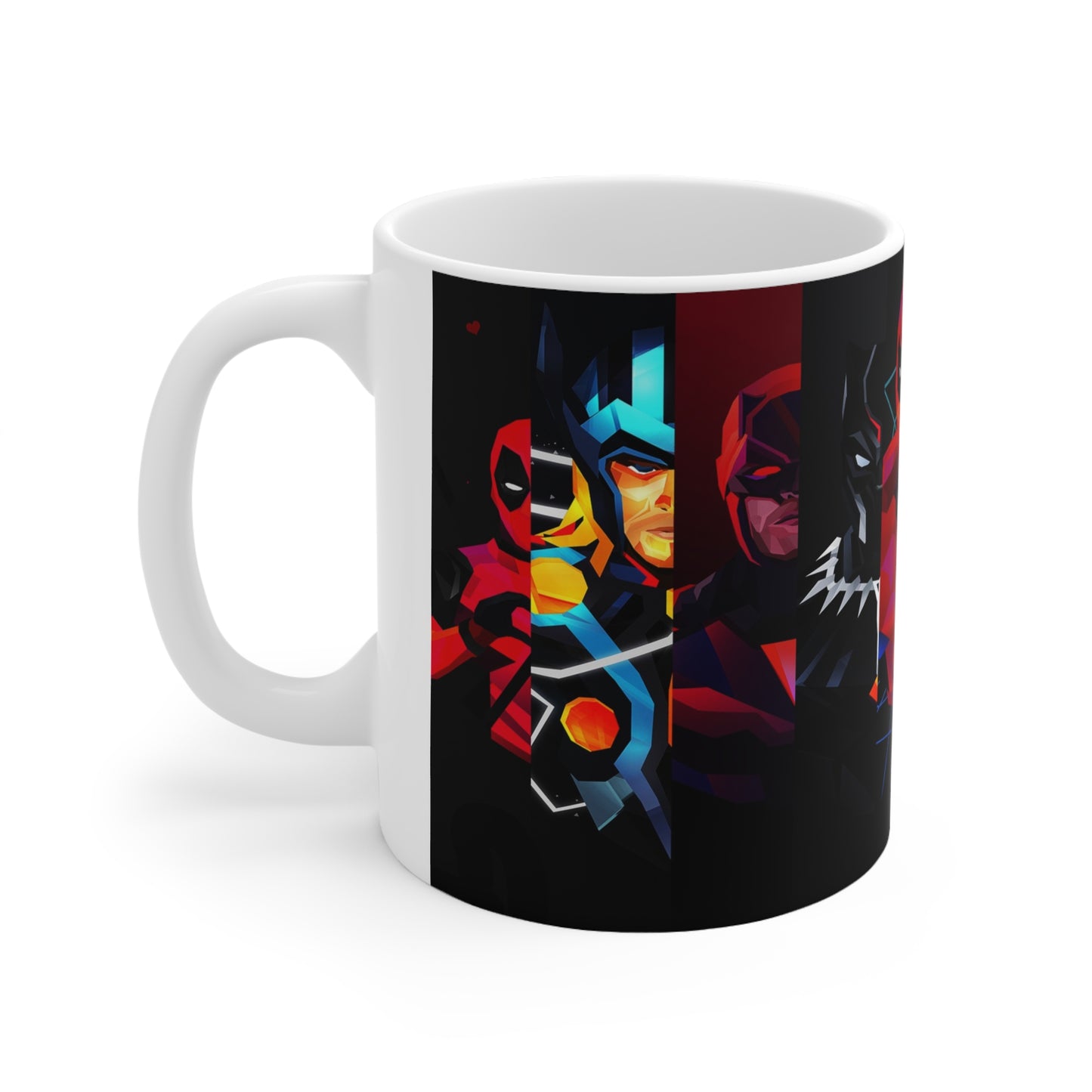 Vibrant Superhero Ceramic Coffee Cups - 11oz & 15oz