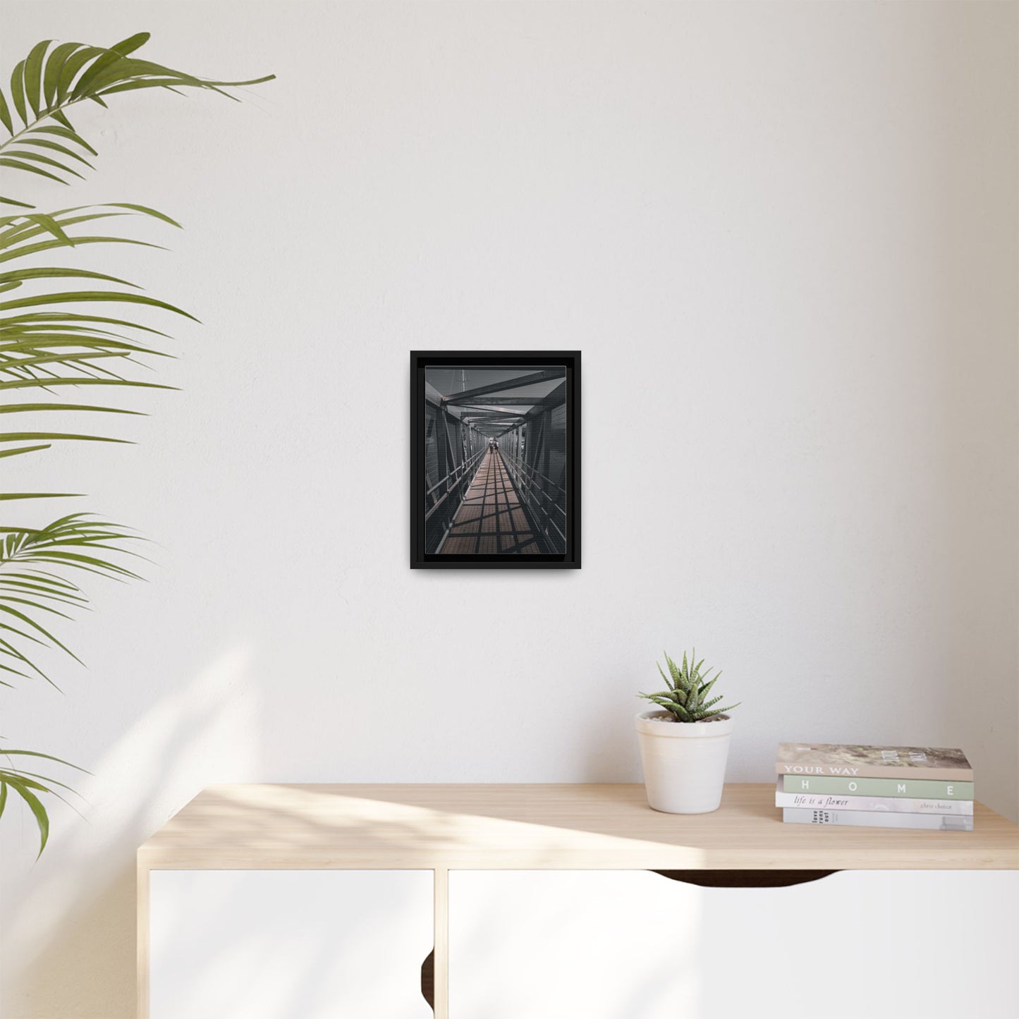 Dingle Pier Matte Canvas, Framed (Multi-color)