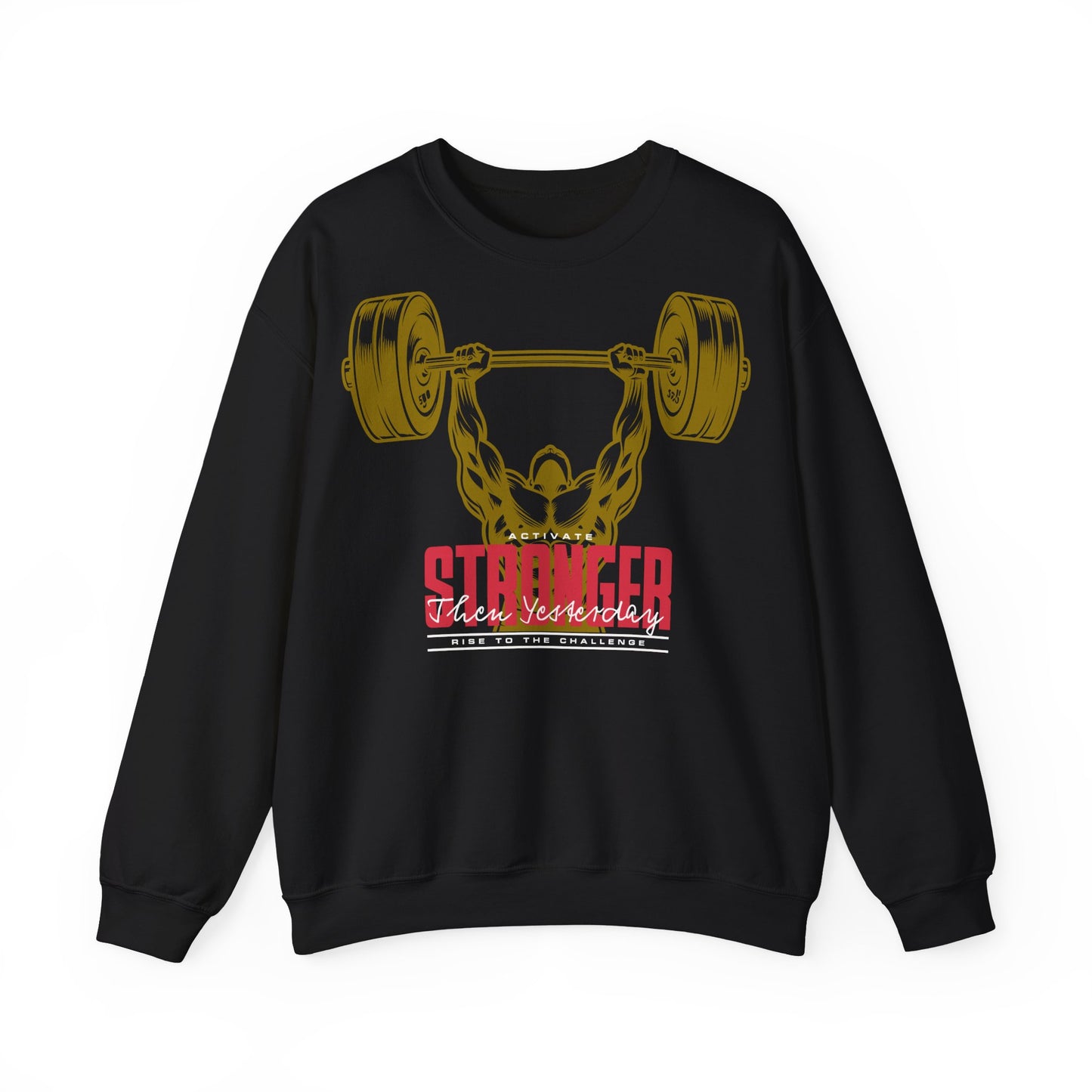 Unisex Heavy Blend™ Crewneck Sweatshirt - Stronger Than Yesterday Workout