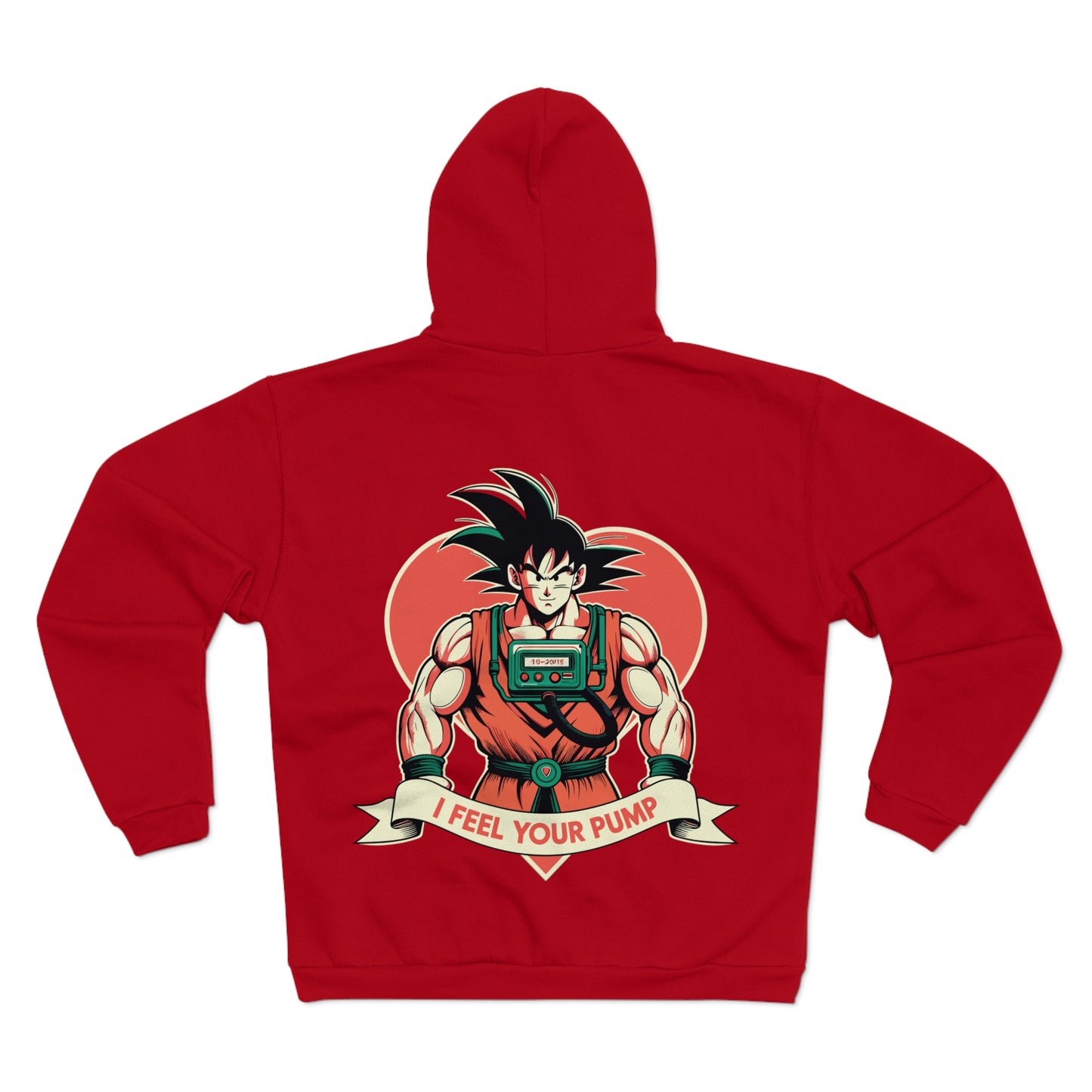 I Feel Your Pump Gym Goku Unisex Hooded Zip Sweatshirt