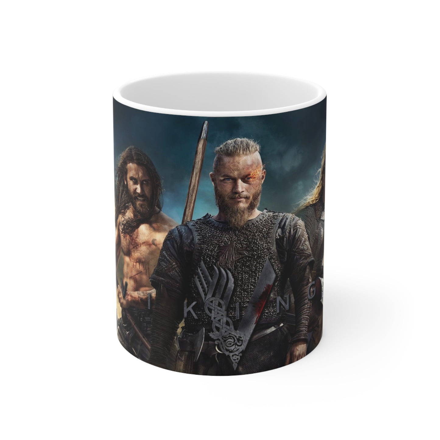 Vikings-Themed Ceramic Coffee Cups - 11oz & 15oz, Perfect for Fans