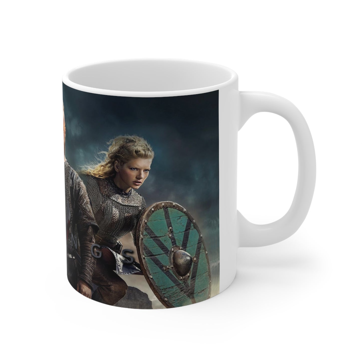 Vikings-Themed Ceramic Coffee Cups - 11oz & 15oz, Perfect for Fans