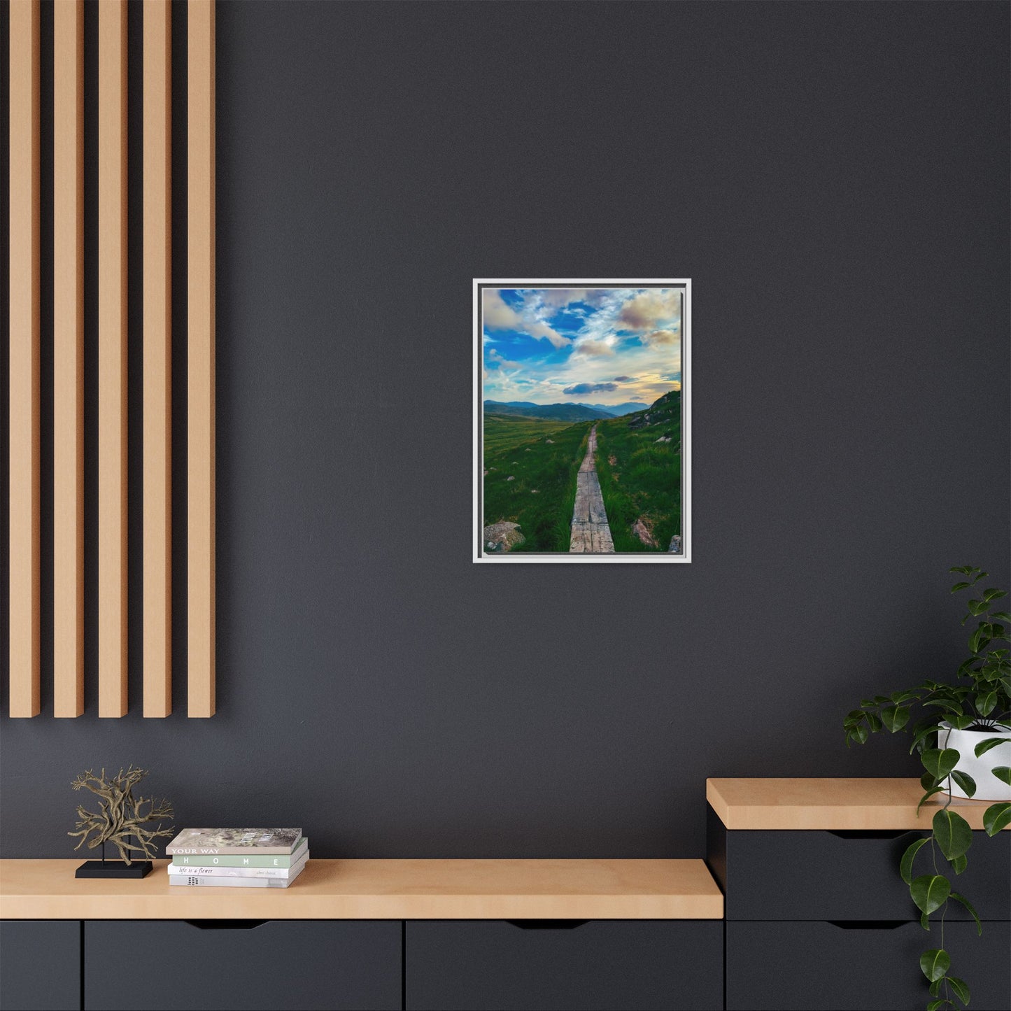 Torc Mountain Trail Matte Canvas, Framed (Multi-color)