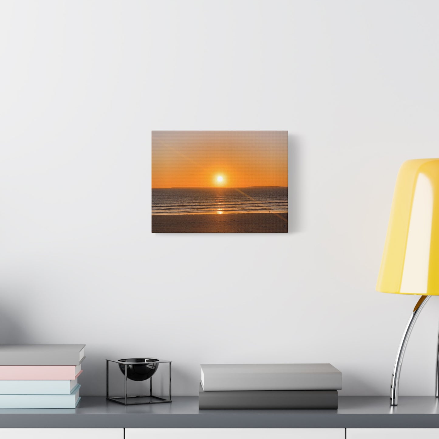 Sunset in ocean Matte Canvas, Stretched, 1.25"