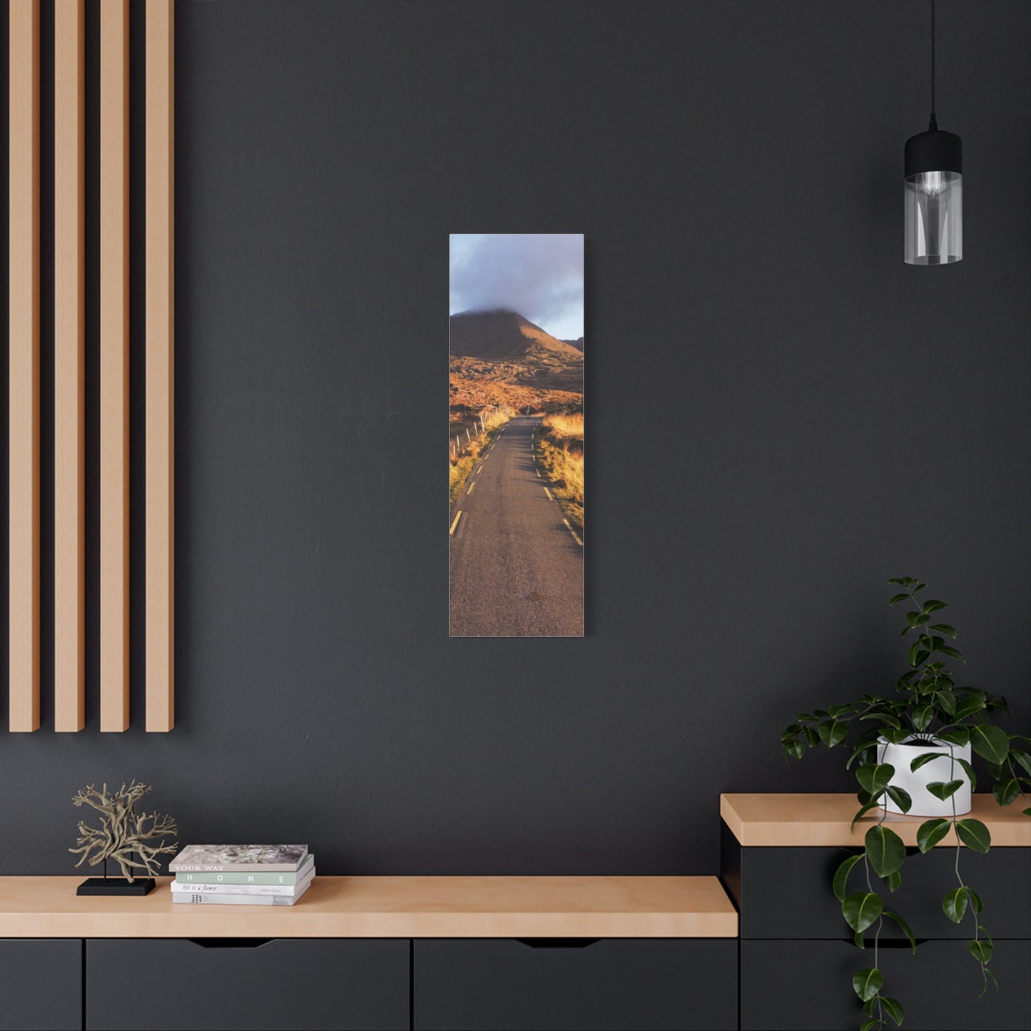 Sunset Road Matte Canvas, Stretched, 1.25"