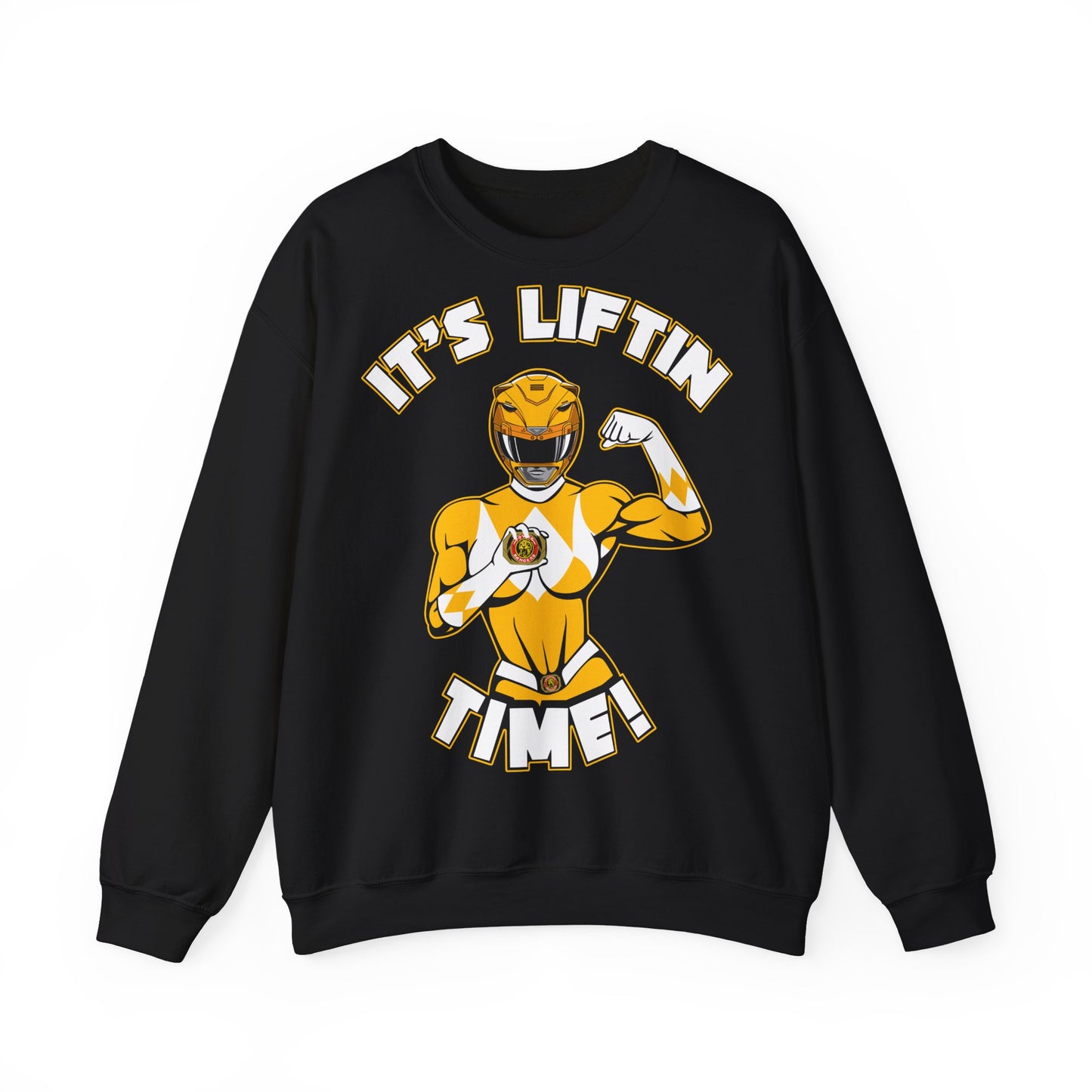Unisex Liftin' Crewneck Sweatshirt - Perfect for Fitness Enthusiasts! Black