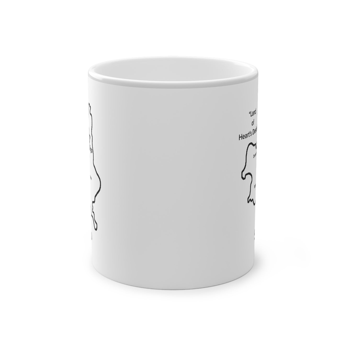Sligo Magic Mug: Color - Changing Coffee Cup with Artistic Map Design