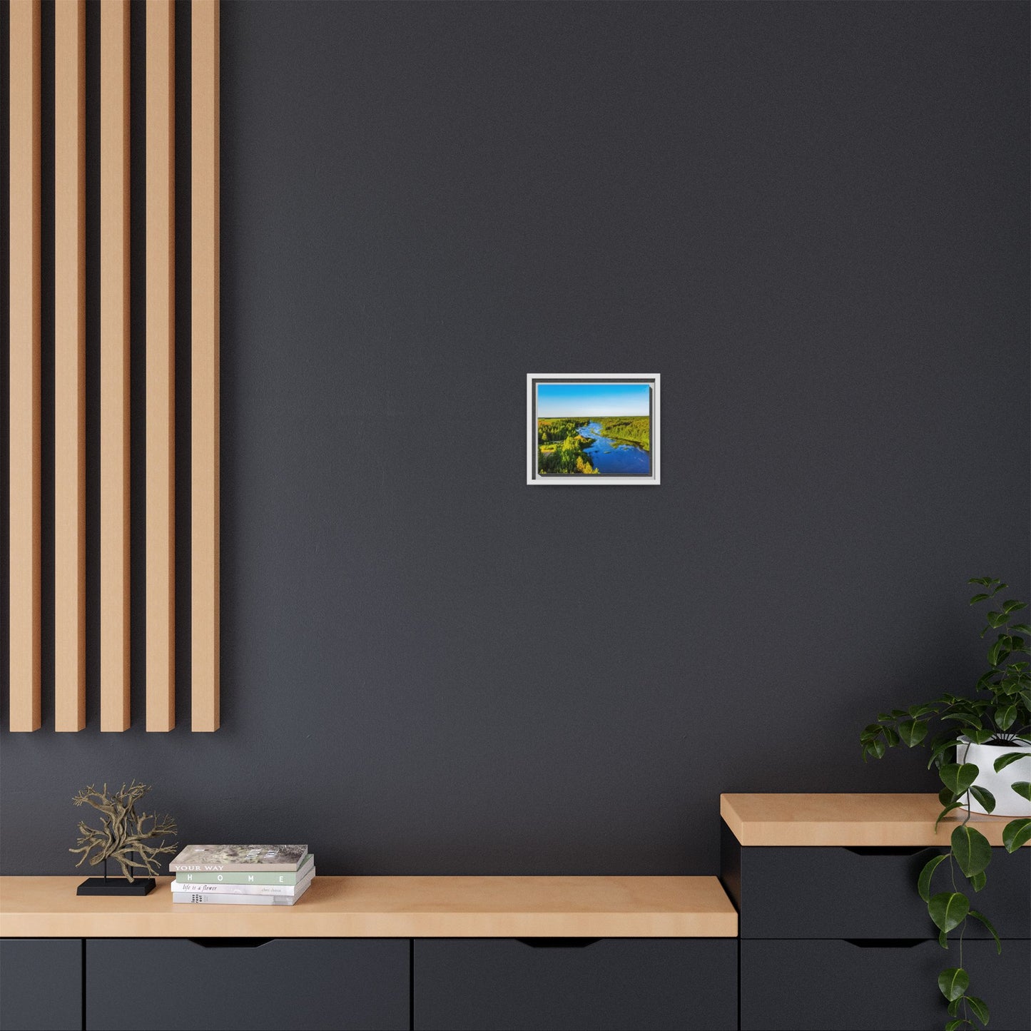 Zagares Lake Matte Canvas, Framed (Multi-color)