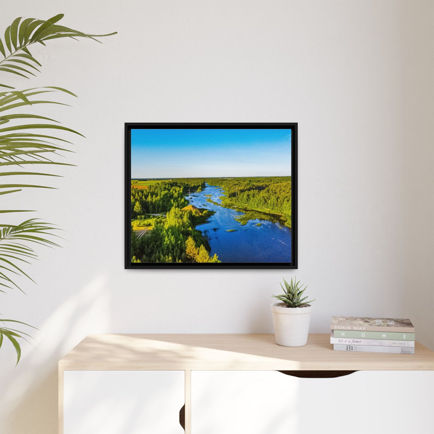 Zagares Lake Matte Canvas, Framed (Multi-color)