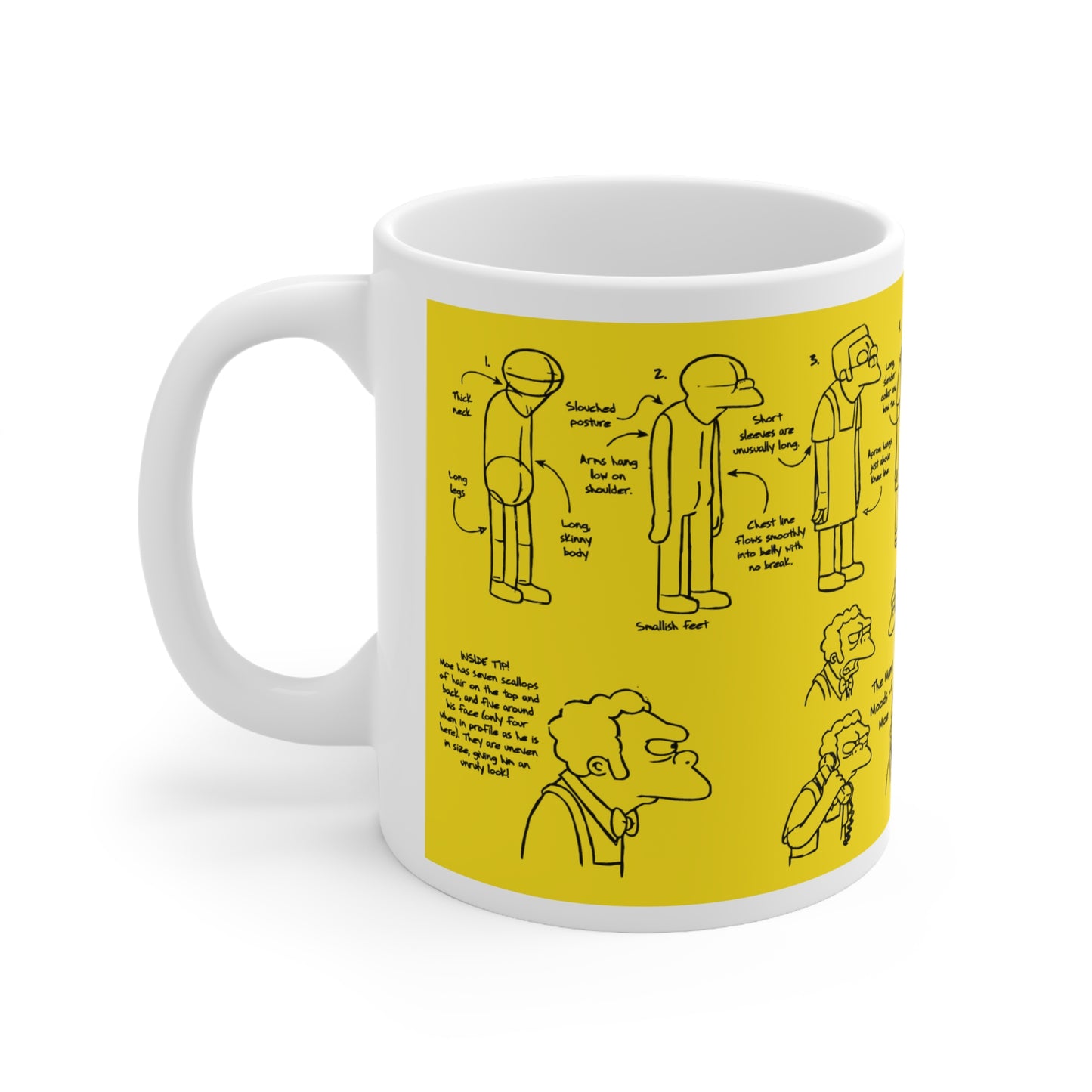 Funny Character Design Ceramic Coffee Mug - 11oz & 15oz