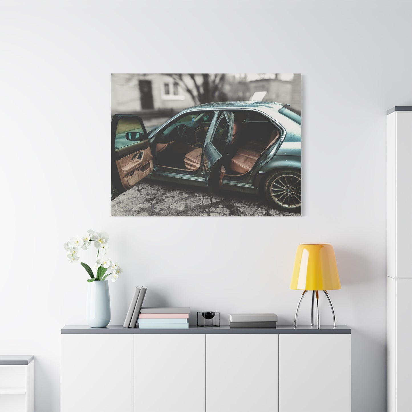 BMW 7 Matte Canvas, Stretched, 1.25"