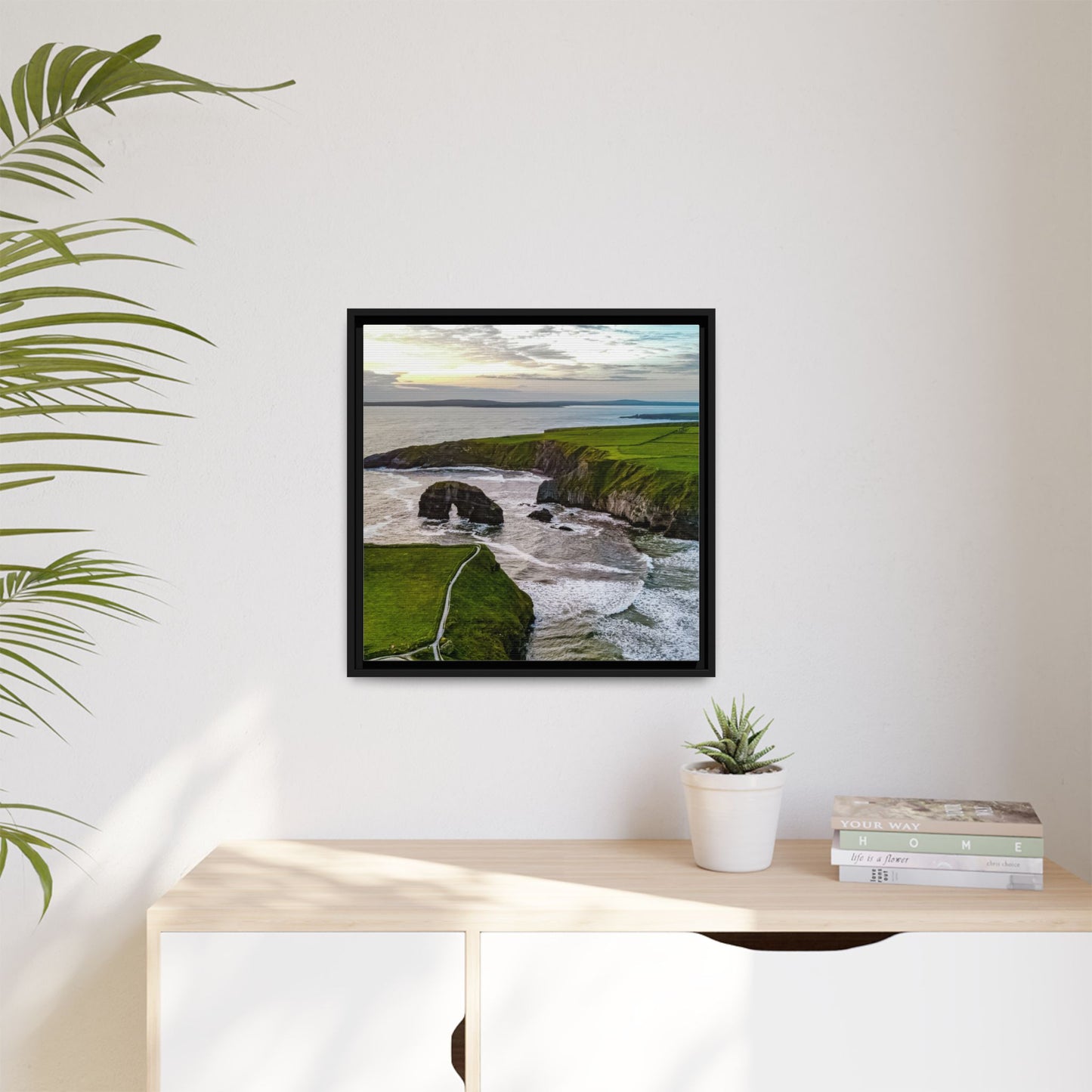 Virgin Rock Matte Canvas, Framed (Multi-color)