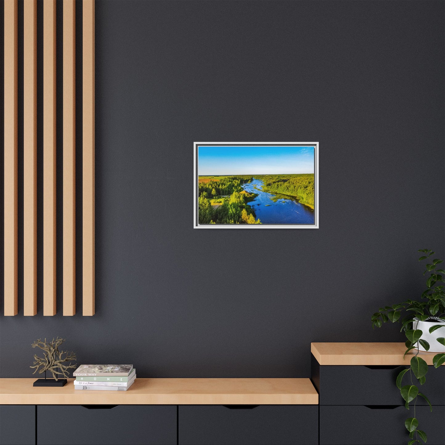 Zagares Lake Matte Canvas, Framed (Multi-color)