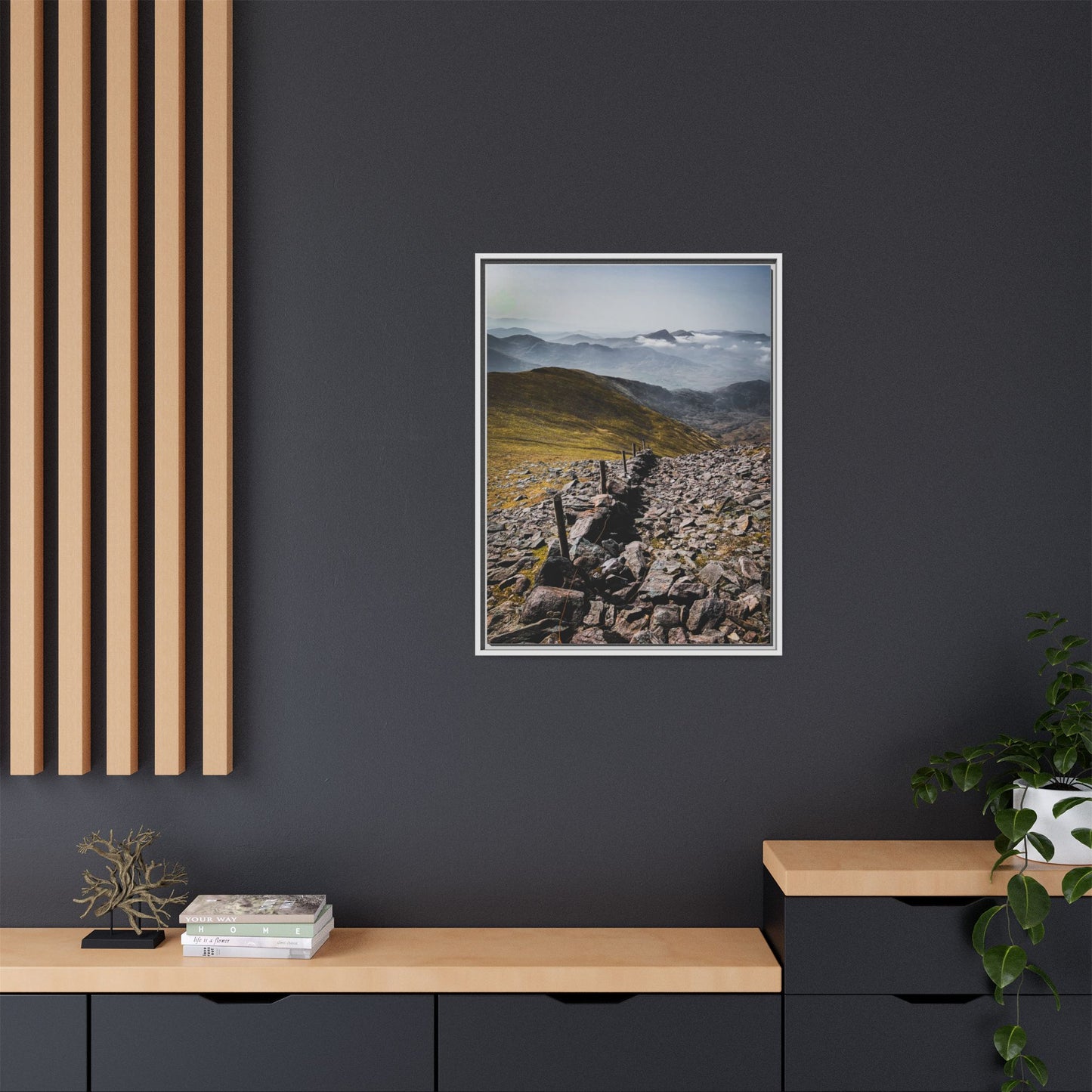 Wall Matte Canvas, Framed (Multi-color)