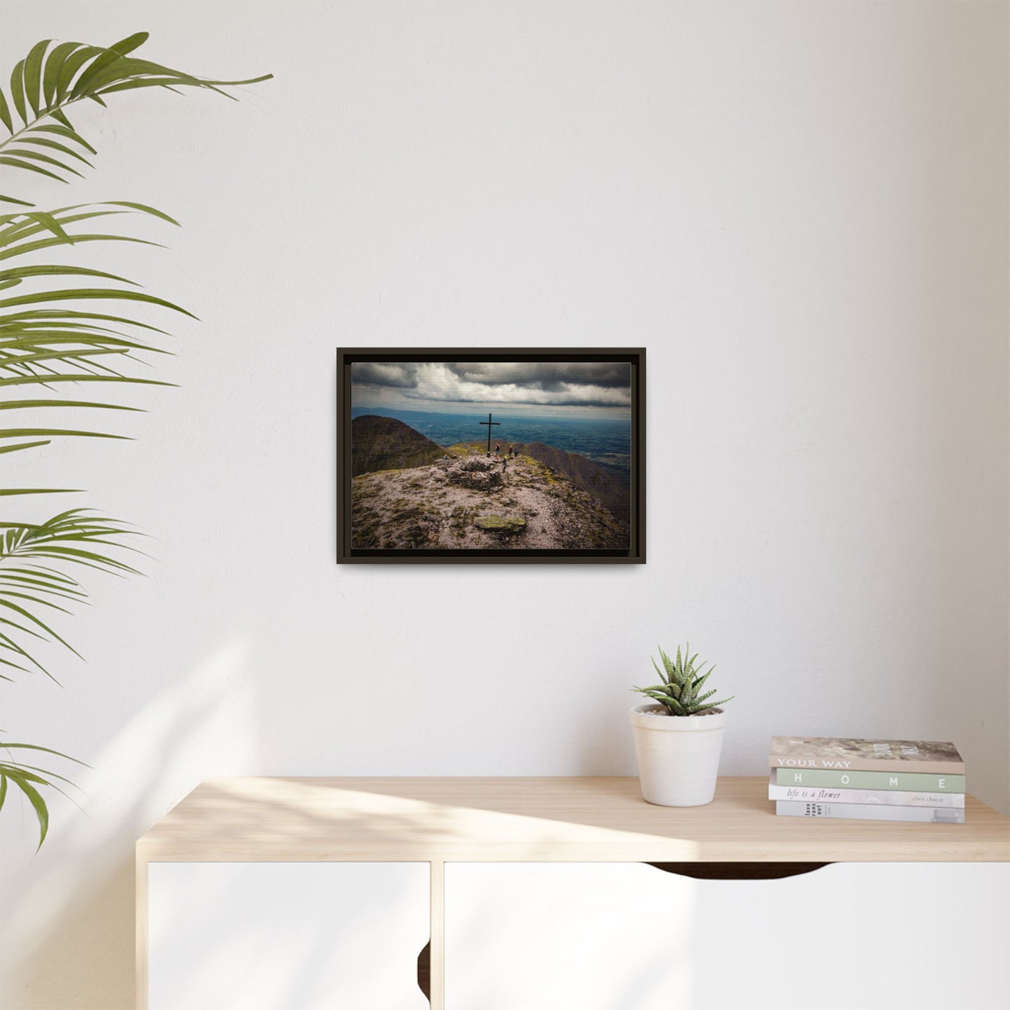 Carrauntoohil Summit Matte Canvas, Framed (Multi-color)