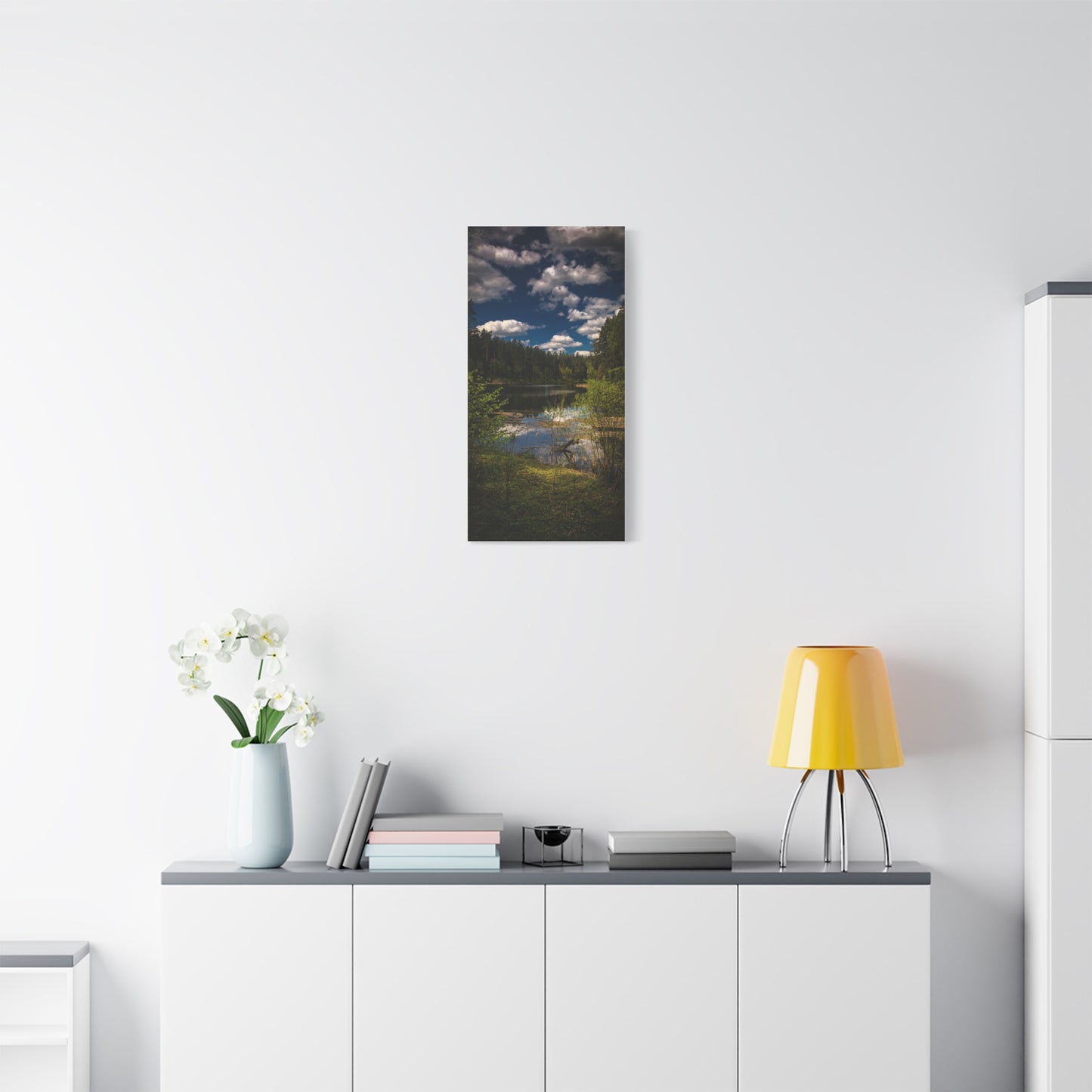 Vilnius Lake, Lithuania Matte Canvas, Stretched, 1.25"