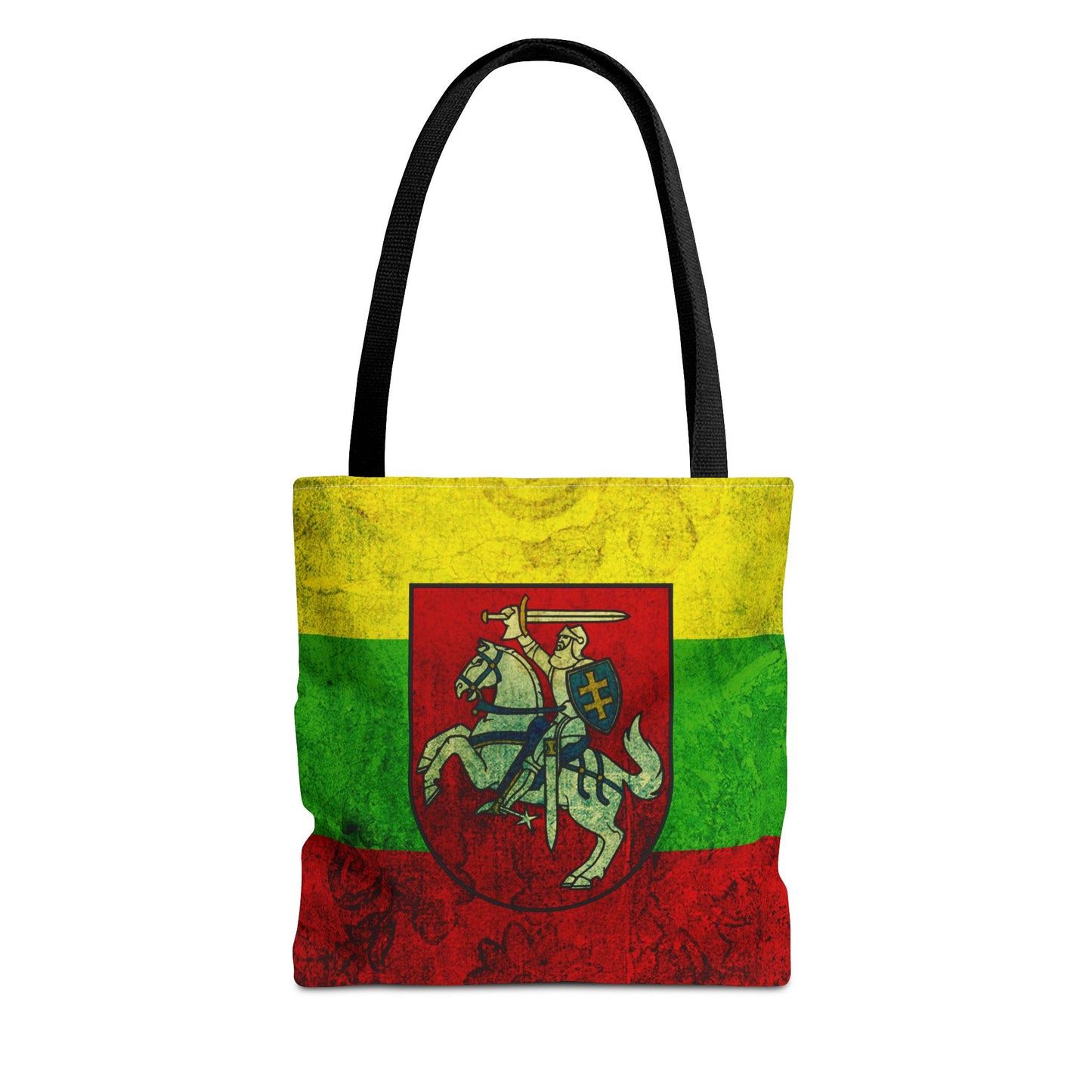 Vintage Lithuanian Crest Tote Bag - Perfect for Festivals, Travel, and Daily Use
