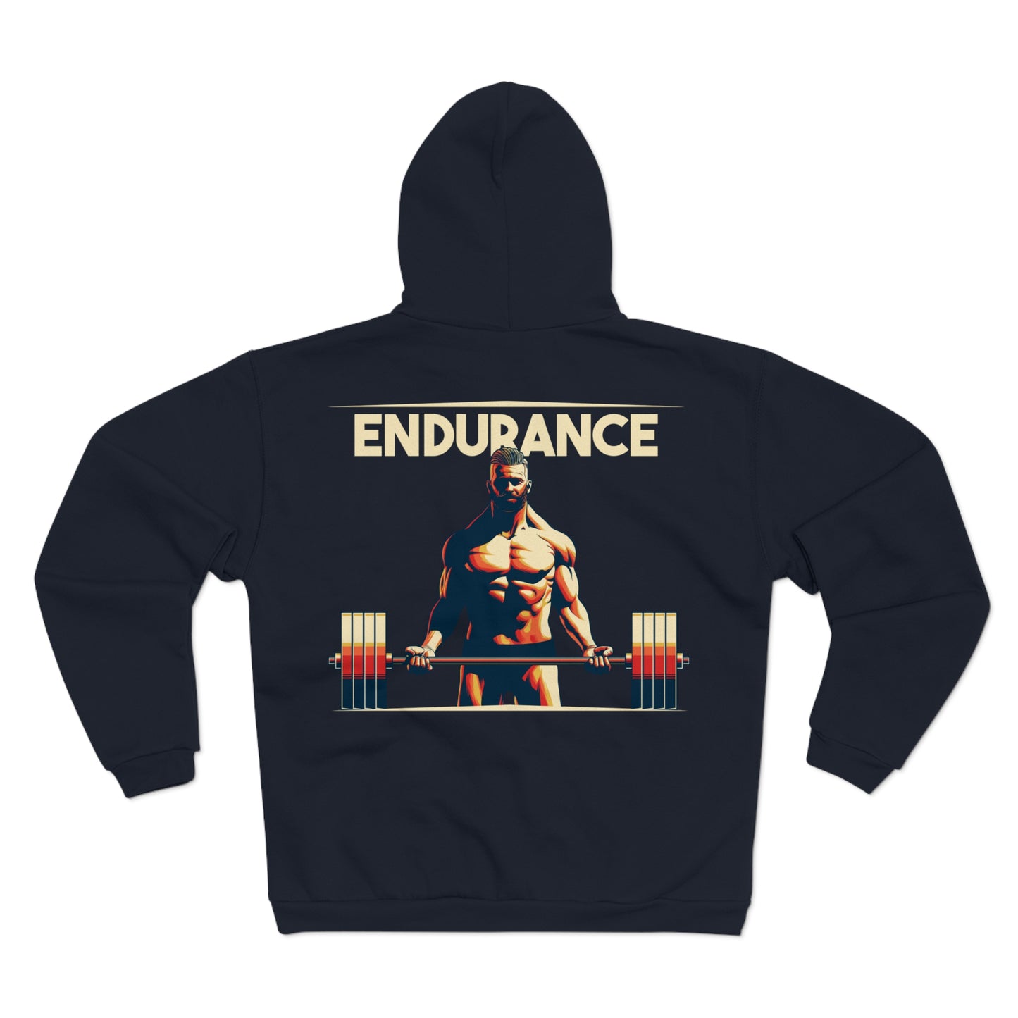 Endurance Motivation Unisex Zip Hooded Sweatshirt - Perfect for Fitness Enthusiasts