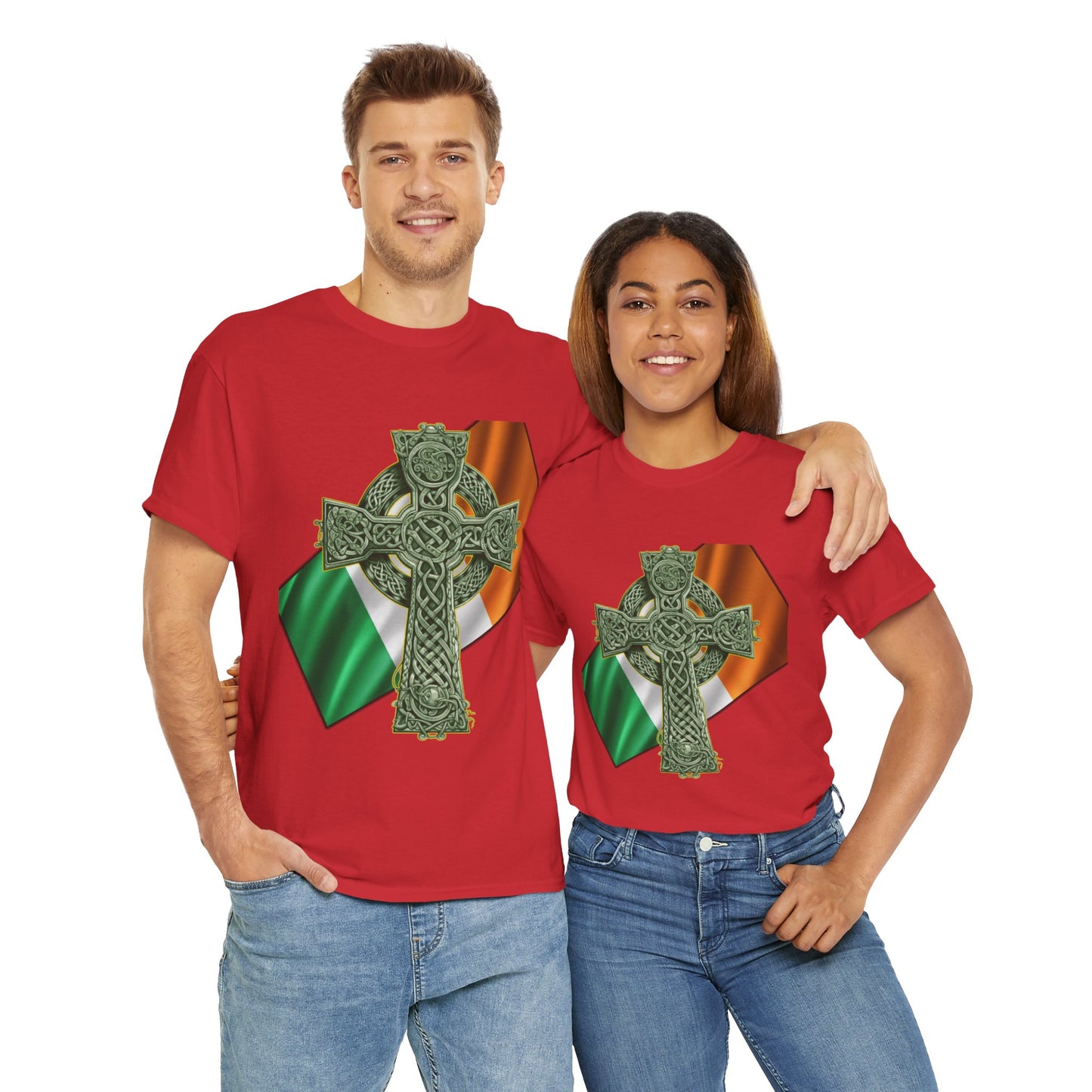 Celtic Cross Unisex Heavy Cotton Tee