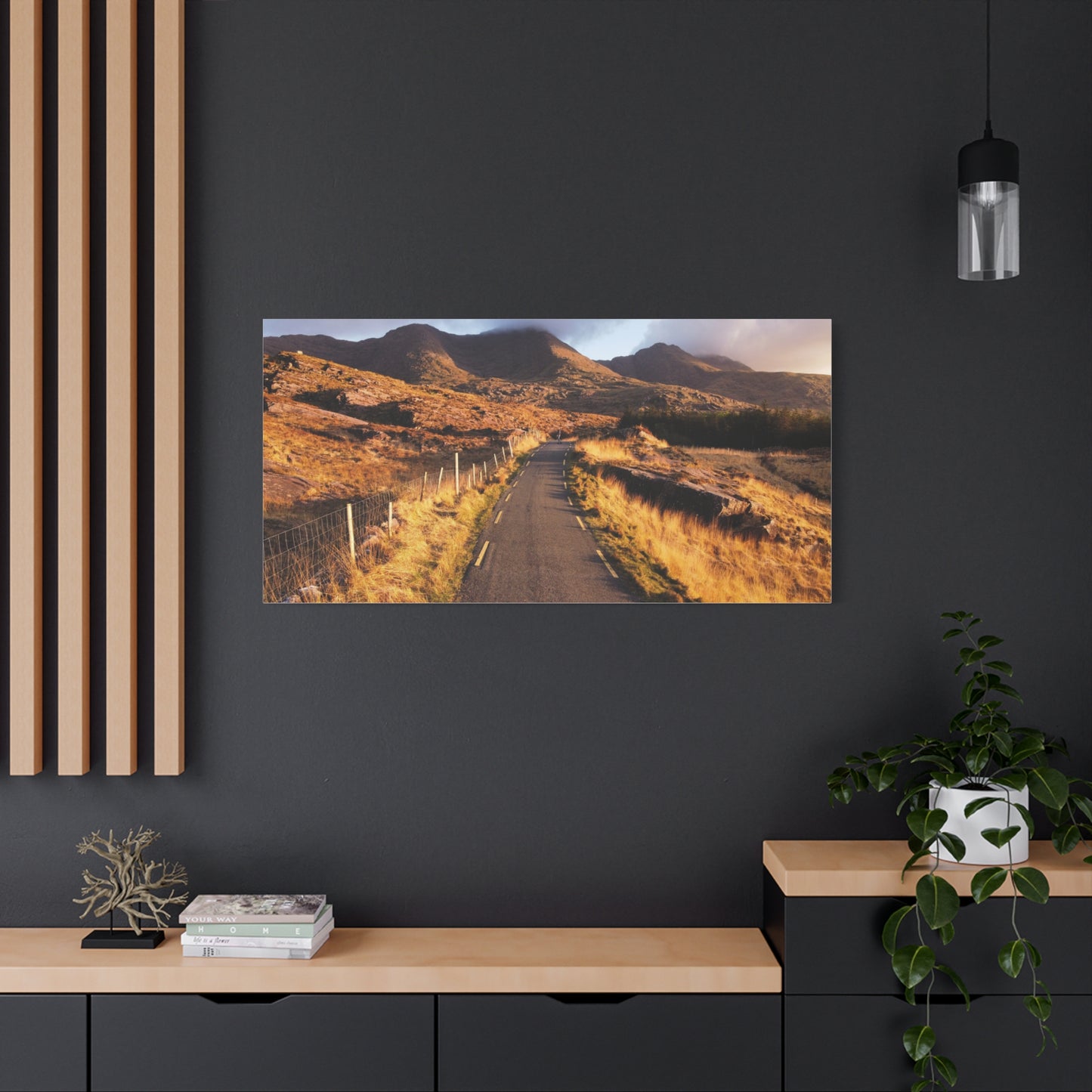 Sunset Road Matte Canvas, Stretched, 1.25"