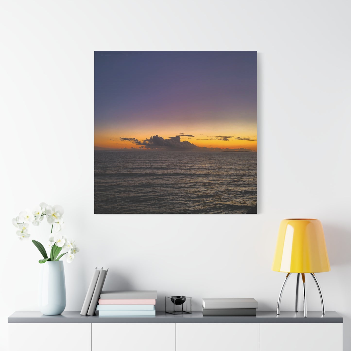 Sunset in Ocean 2 Matte Canvas, Stretched, 1.25"