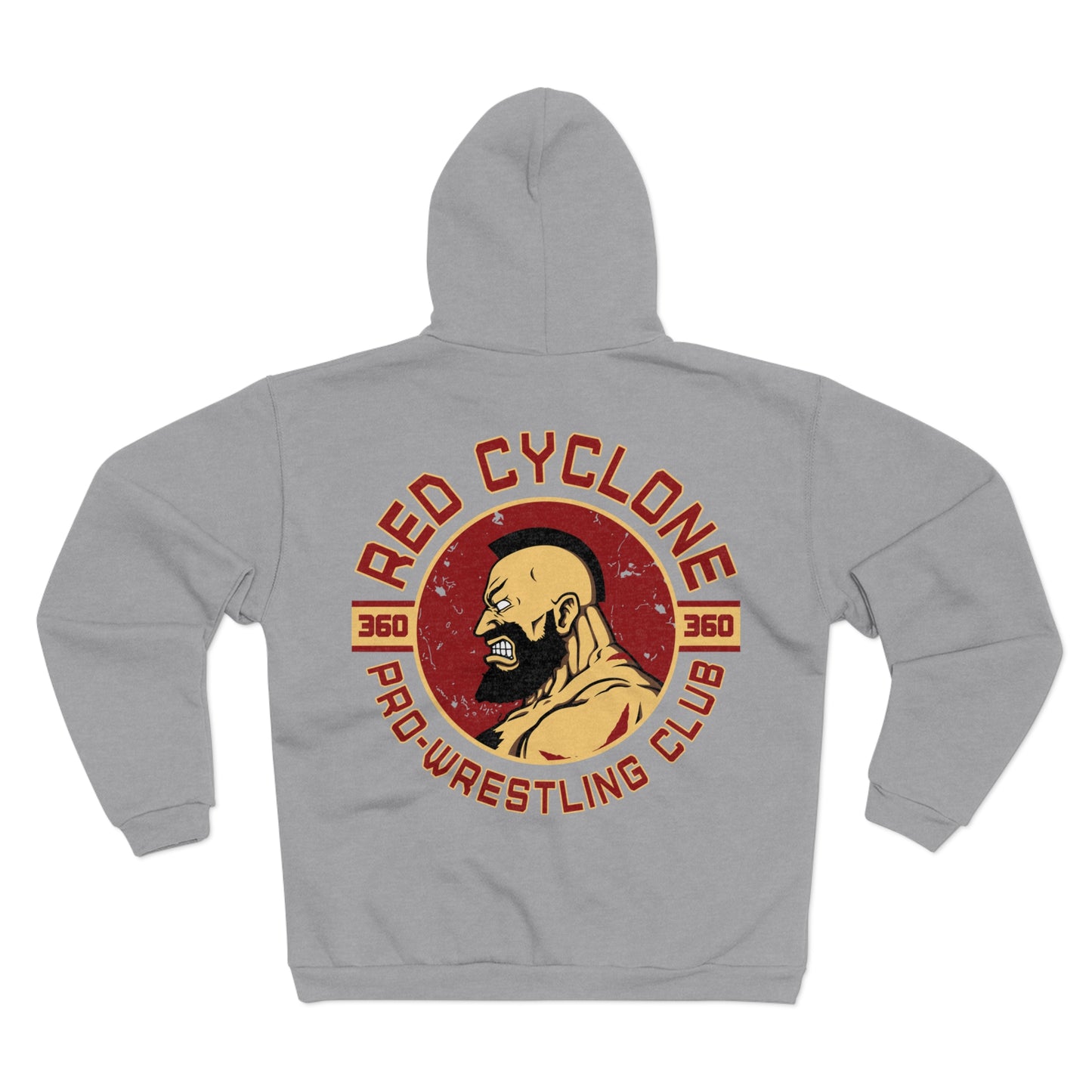 Red Cyclone Pro Wrestling Club Unisex Hooded Zip Sweatshirt