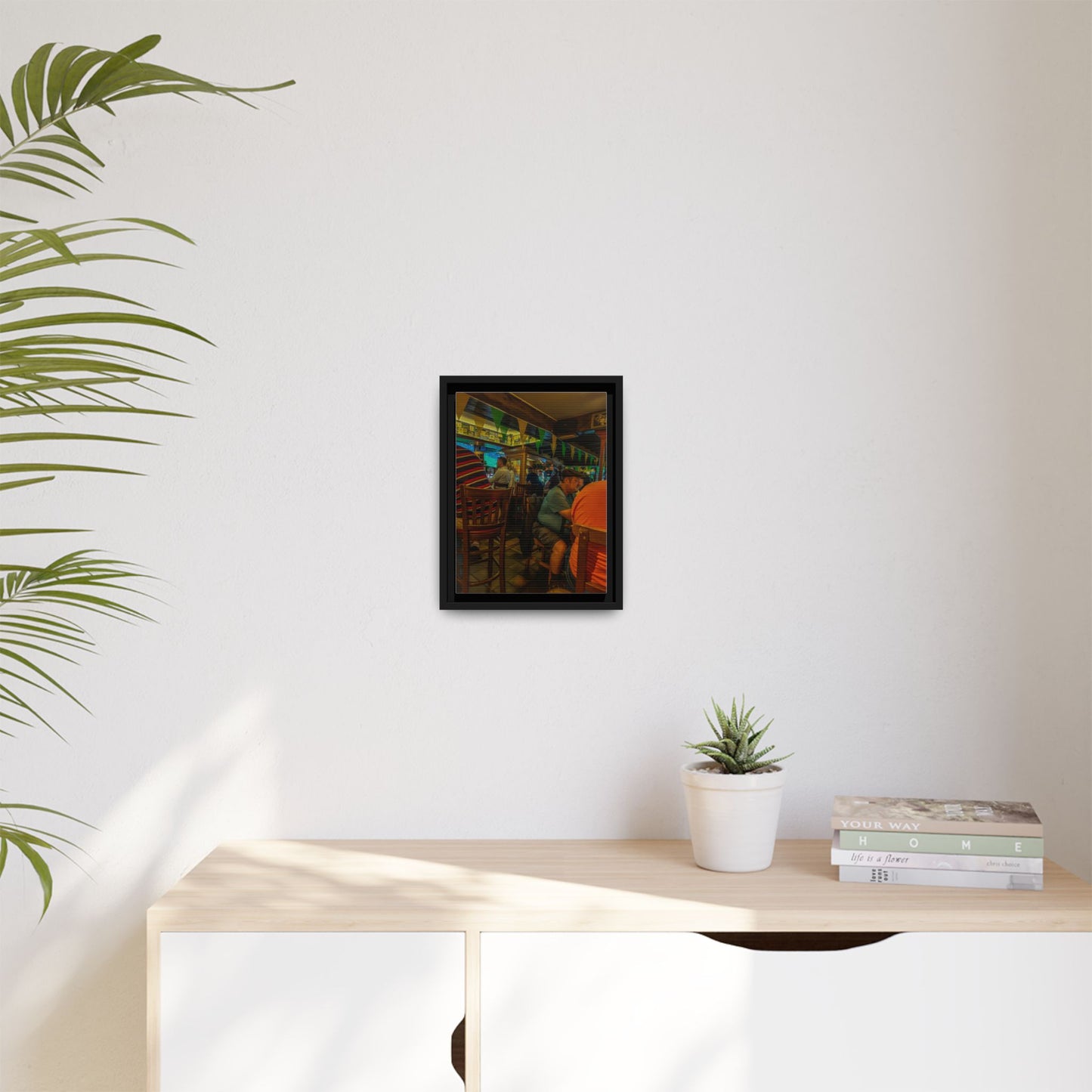 Irish Pub Matte Canvas, Framed (Multi-color)