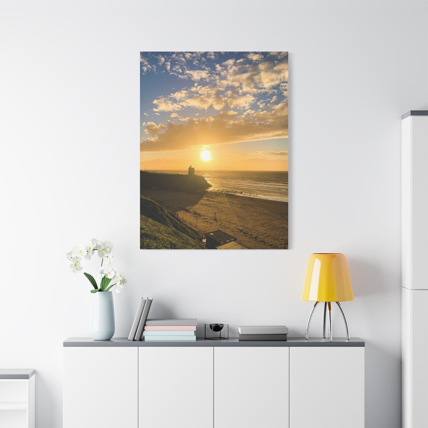 Ballybunion Sunset Castle Matte Canvas, Stretched, 1.25"