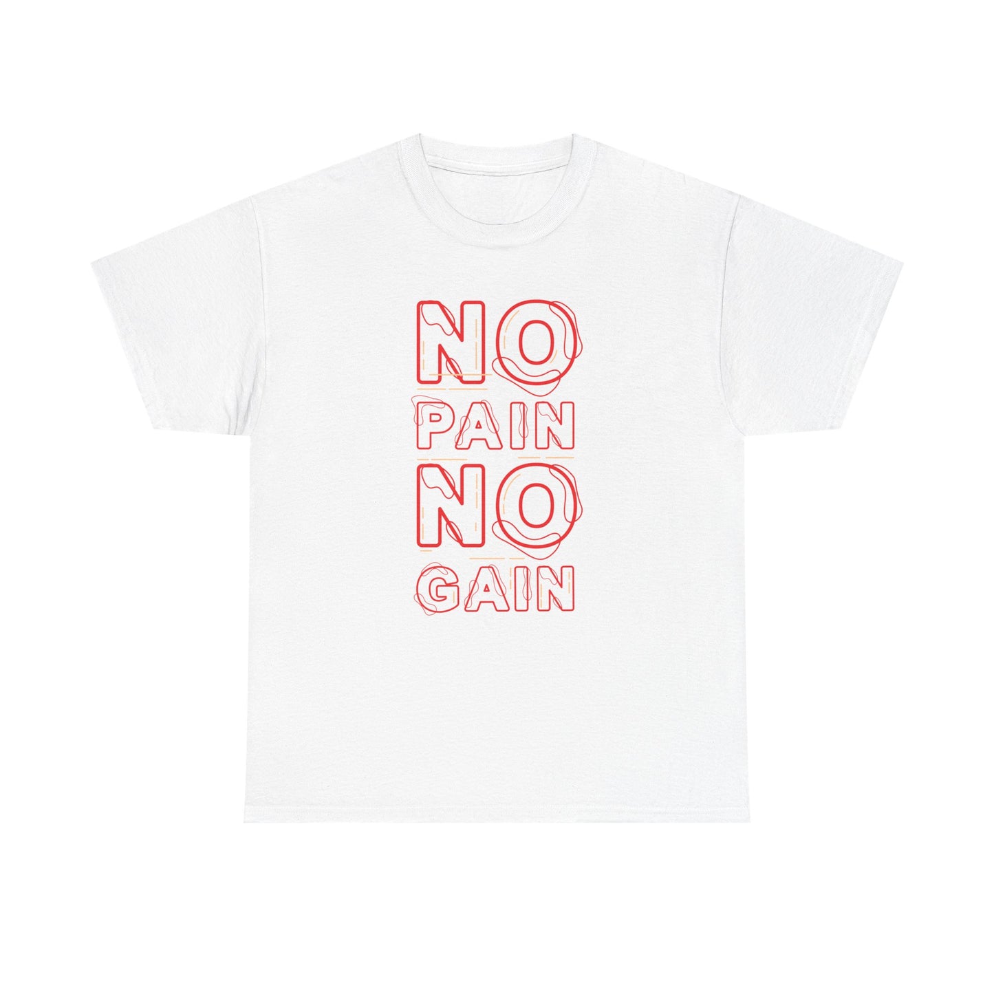 Motivational Unisex Heavy Cotton Tee - No Pain No Gain