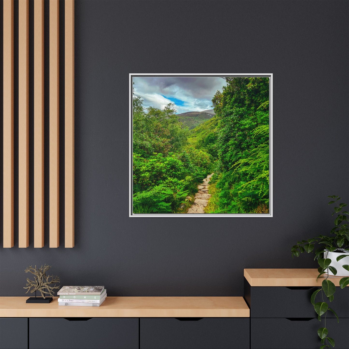 Torc Trail Matte Canvas, Framed (Multi-color)