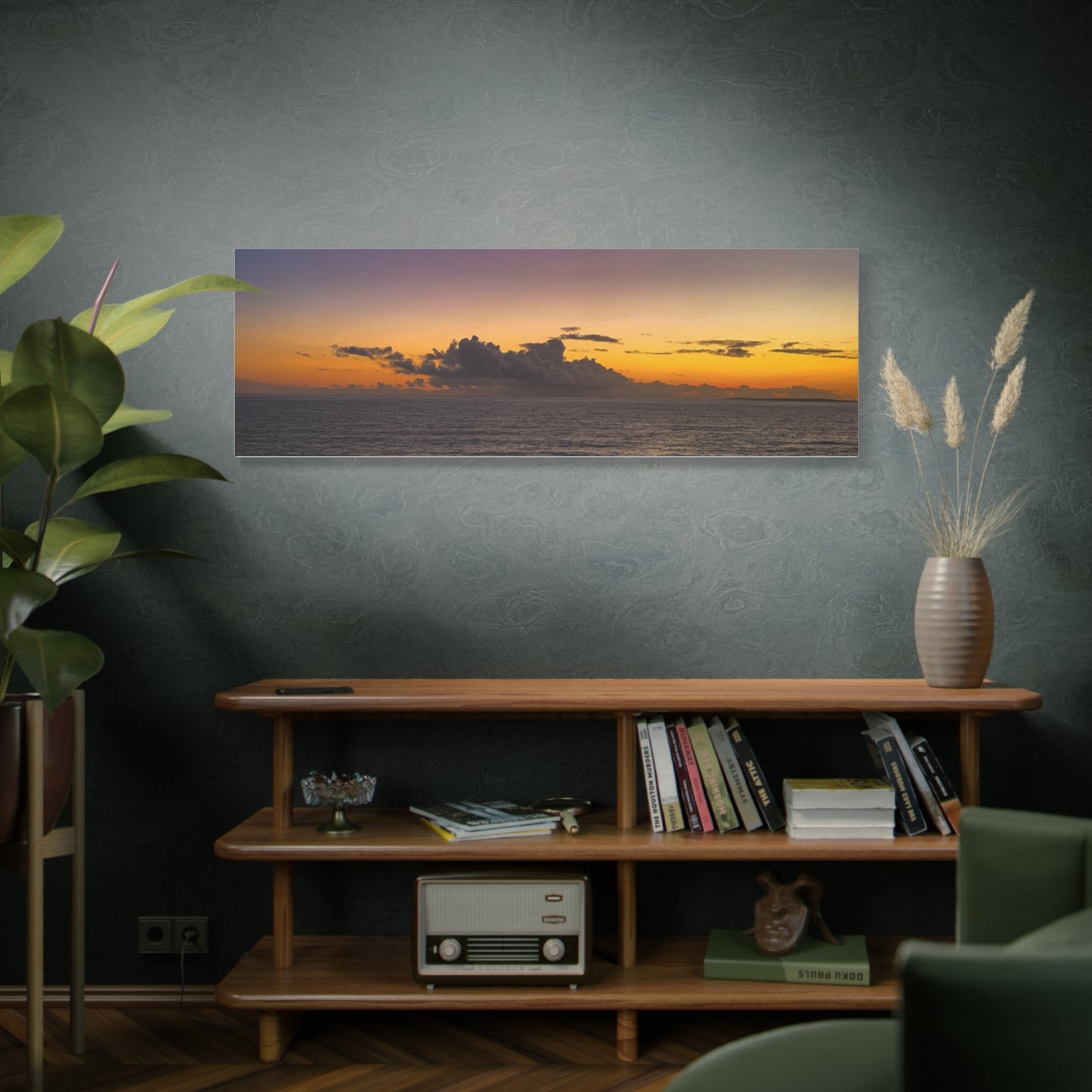 Sunset in Ocean 2 Matte Canvas, Stretched, 1.25"