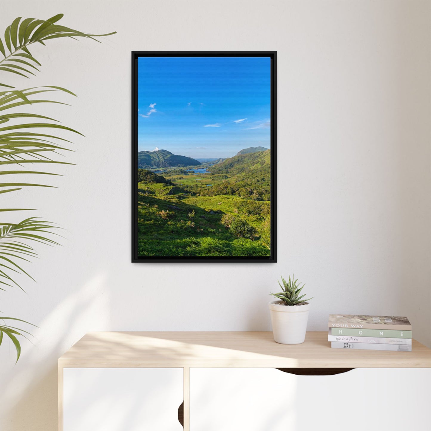 Beautiful Ladies View Matte Canvas, Framed (Multi-color)