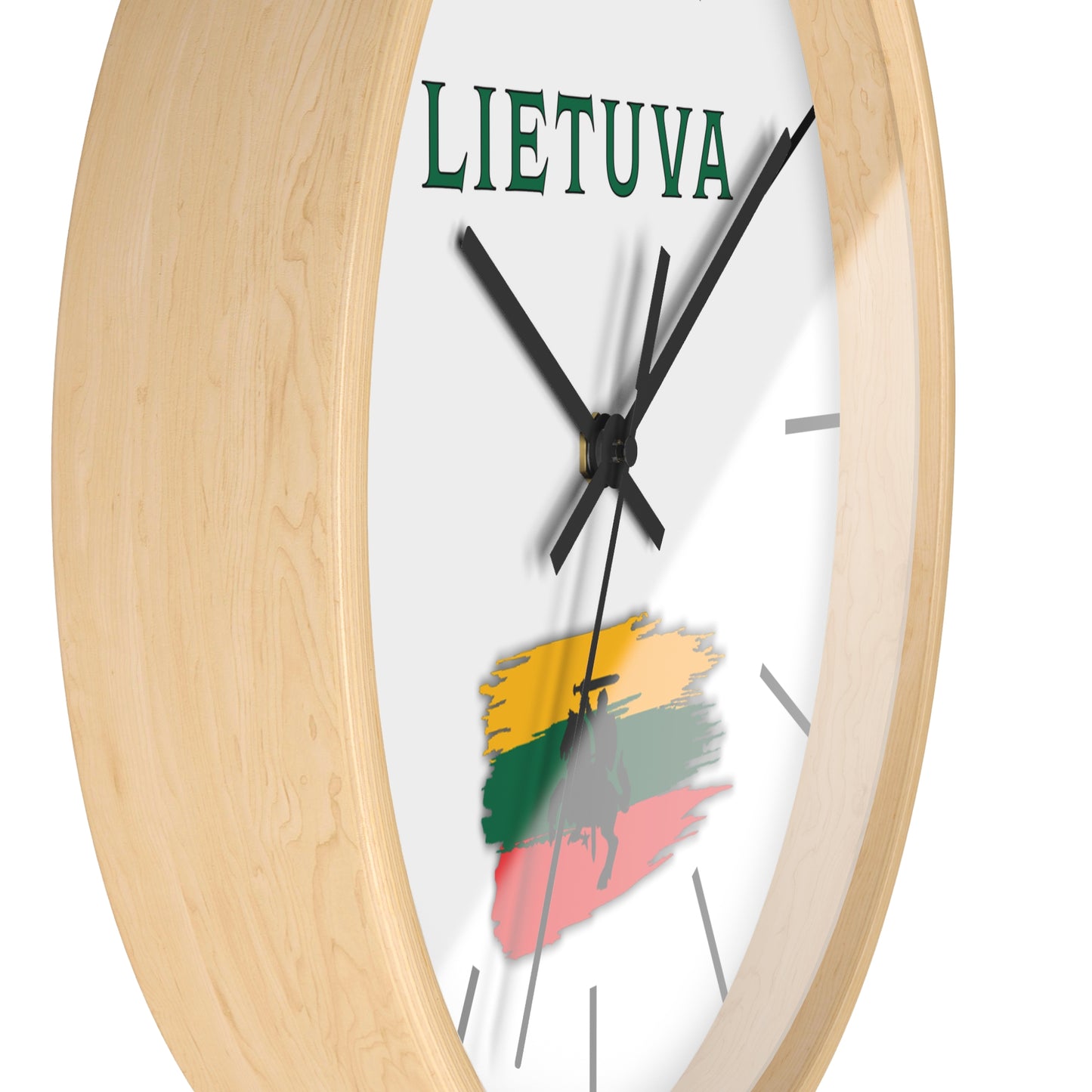 Lietuva Wall Clock - Stylish Home Decor for Lithuania Pride